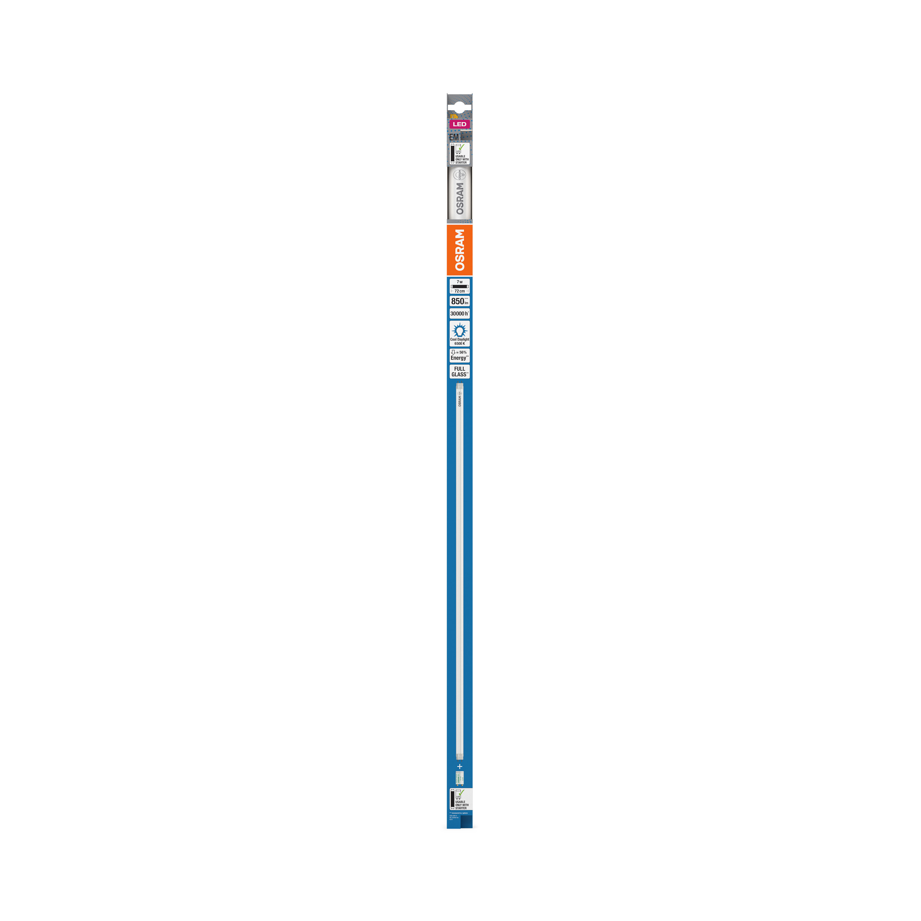 Osram LED Röhre T8 EM 72 cm, kaltes Tageslicht