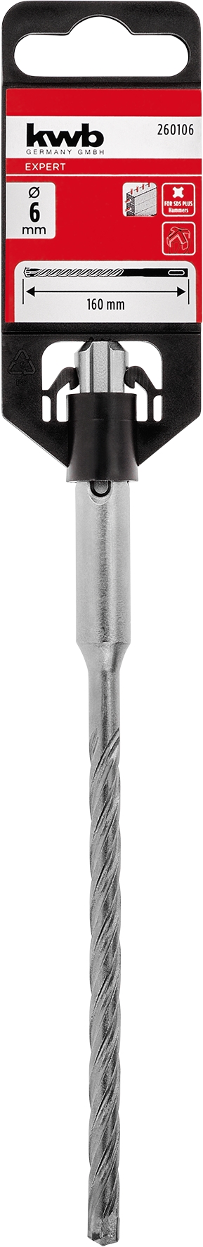 Kwb Hammerbohrer HB4X, 6 x 160 mm SB Kwb Hammerbohrer HB4X, 6 x 160 mm SB
