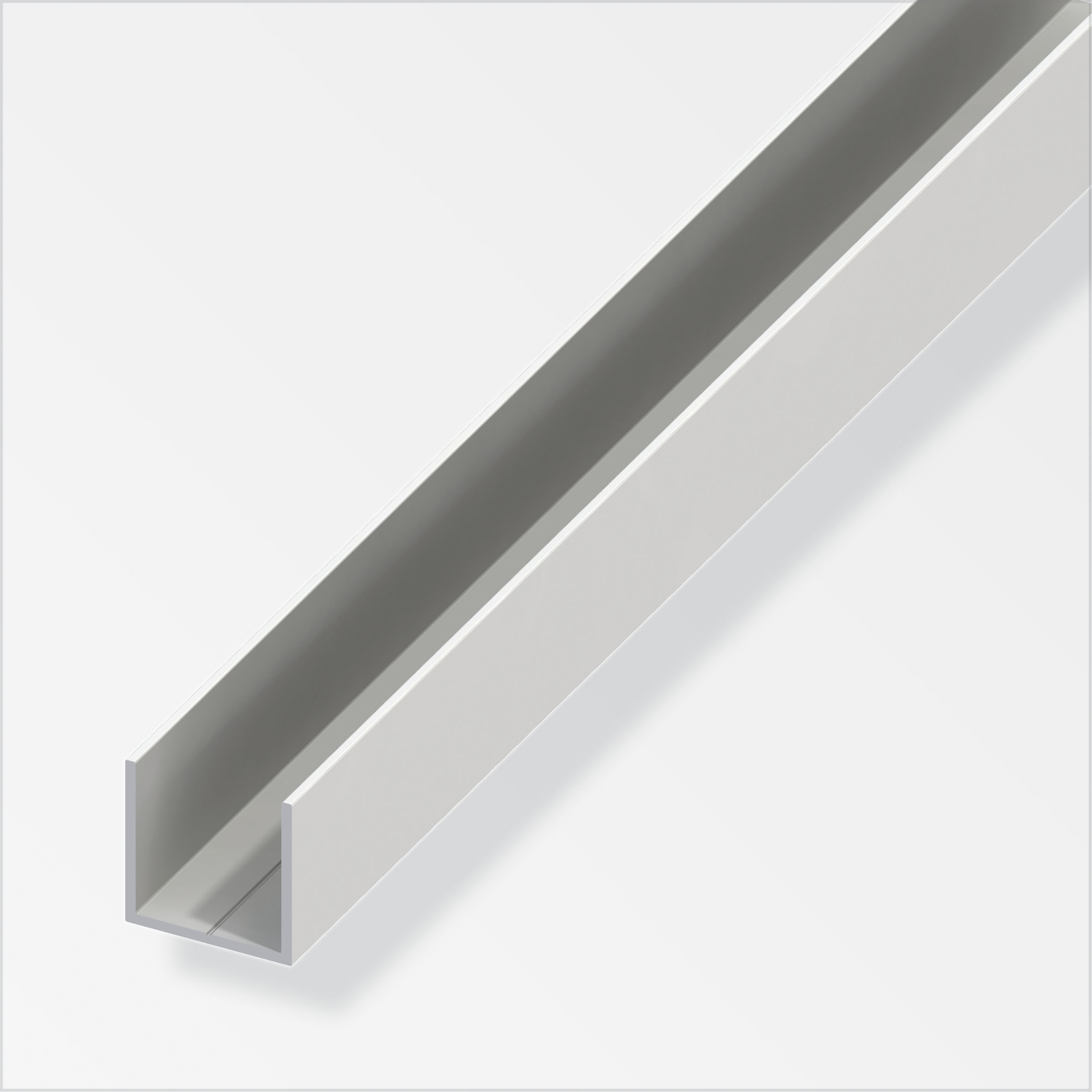 Alfer Quadrat-U 7,5 mm, weiß