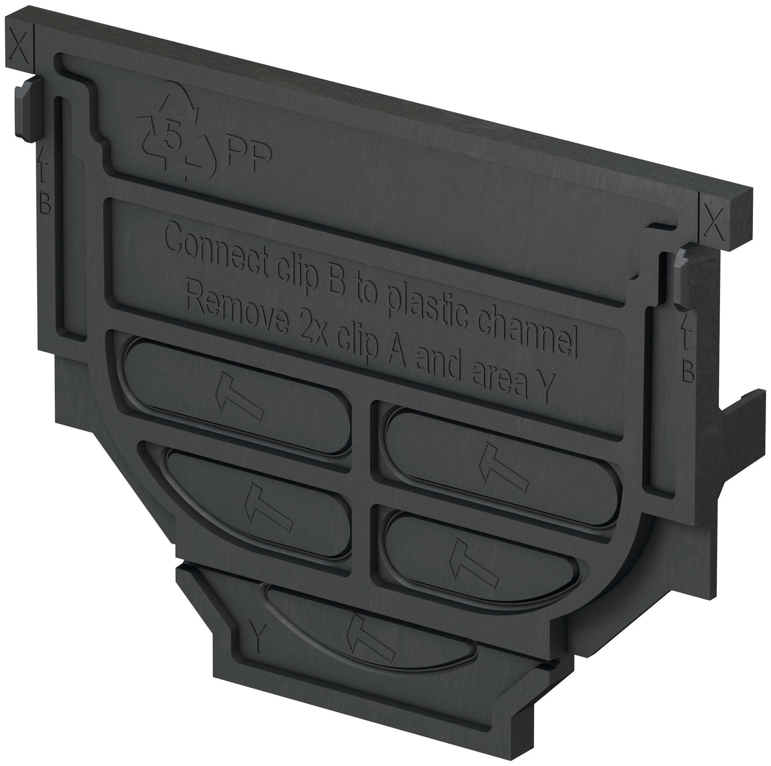 ACO Kombistirnwand für Rinnenanfang und Rinnenende