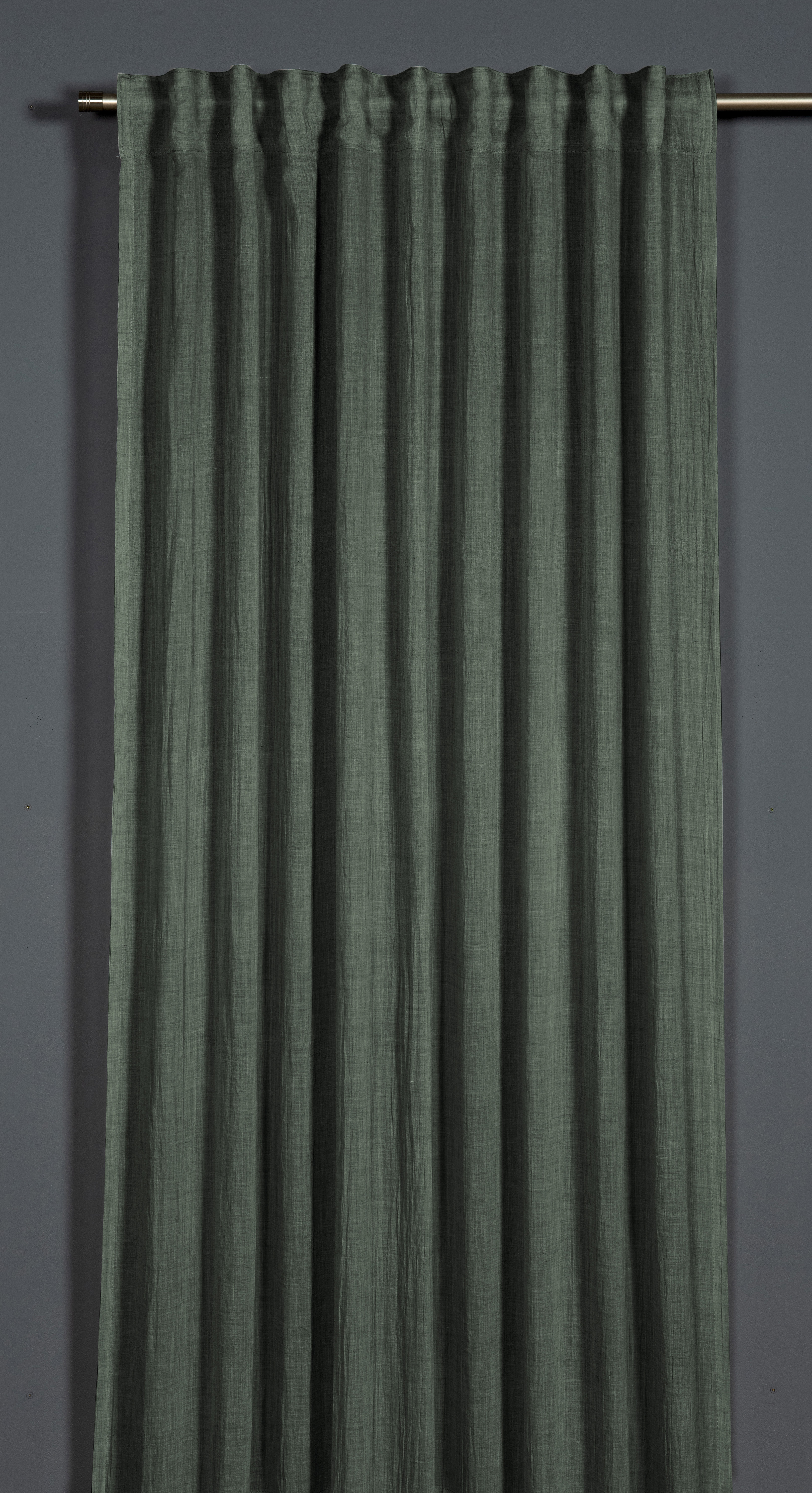 Sehlbach Schal mit Gardinenband dunkelgrün, 135 x 245 cm Sehlbach Schal mit Gardinenband dunkelgrün, 135 x 245 cm