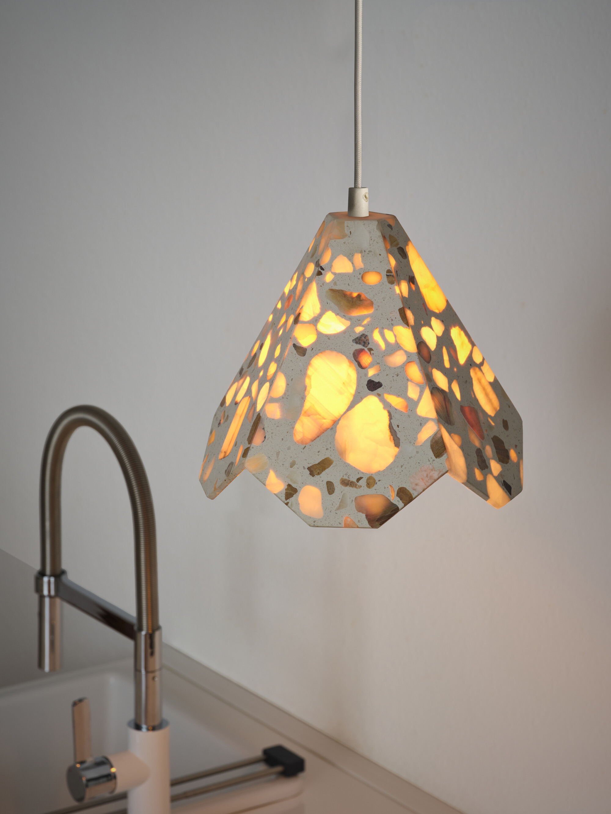 Osram DECOR Gleam Pendelleuchte Flower, E27, weiß