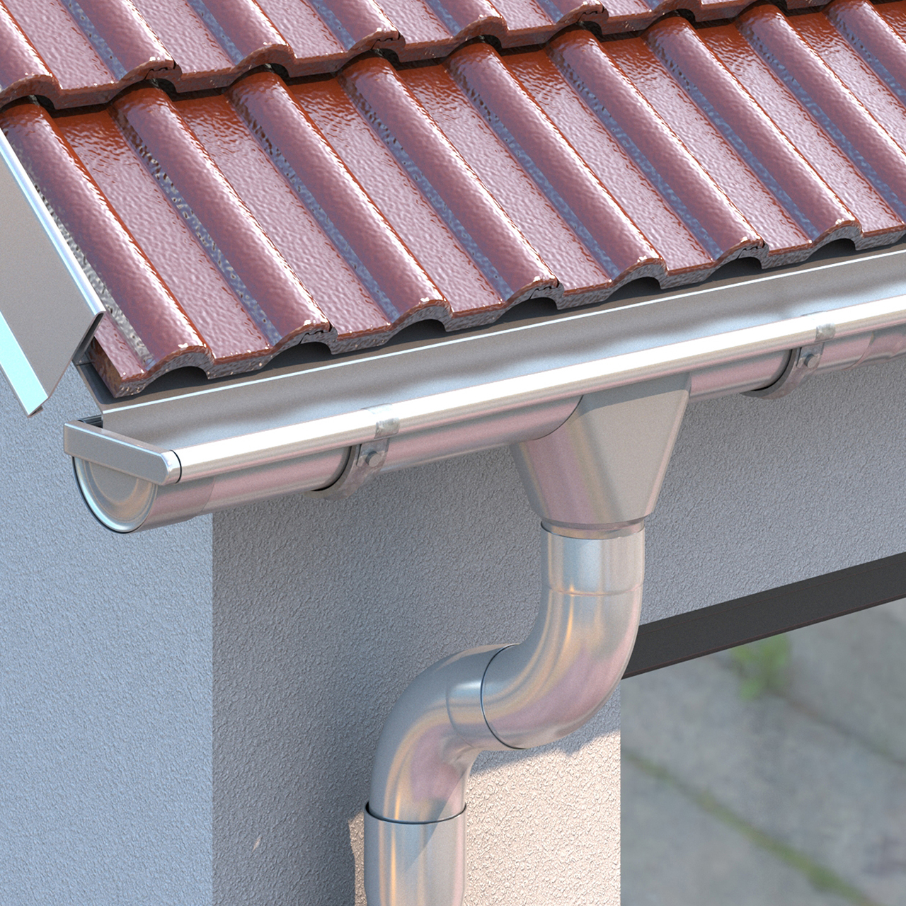 173577-1 Sarei Fallrohrschelle mit Bundschraube, NW 60 mm