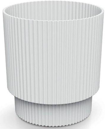 Prosperplast Blumentopf Milly Round, Ø 12,8 cm, weiß