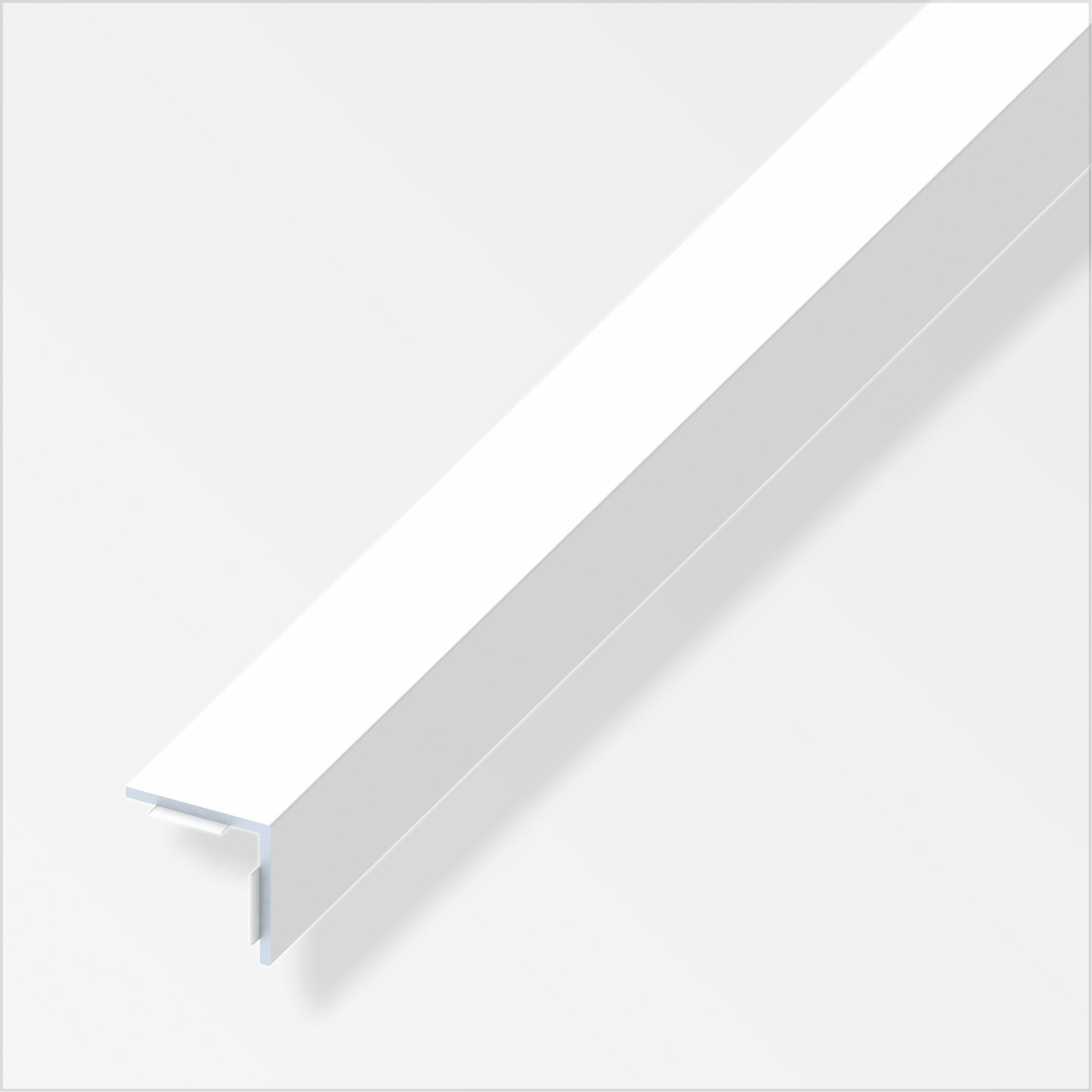 Alfer Winkel, gleichschenklig, selbstklebend, 1 m x 20 x 20 x 1,5 mm, weiß
