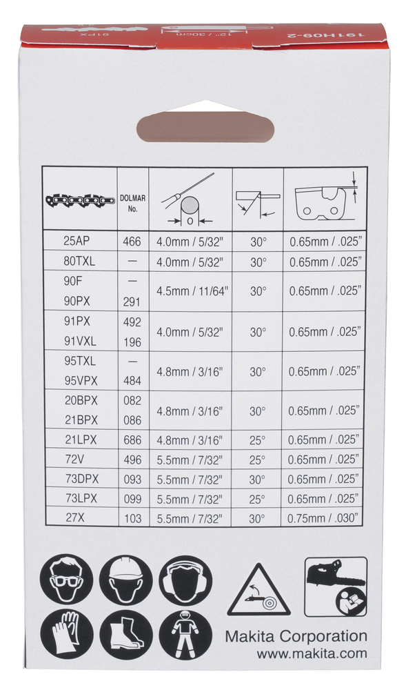 Makita Sägekette 10 cm, 1,1 mm, 0.325"