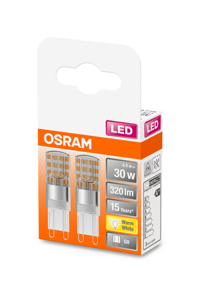 4058075449862_Packaging_image OSRAM LEUCHTMITTEL LED PIN G9 30 2.6 W/2700K G9