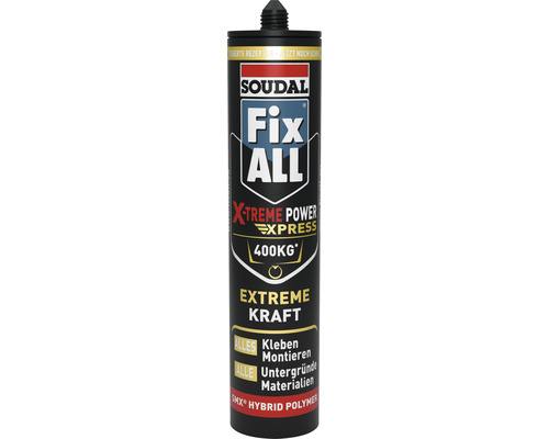 Soudal Montagekleber Fix All X-treme Power Express, weiß, 410 g Soudal Montagekleber Fix All X-treme Power Express, weiß, 410 g