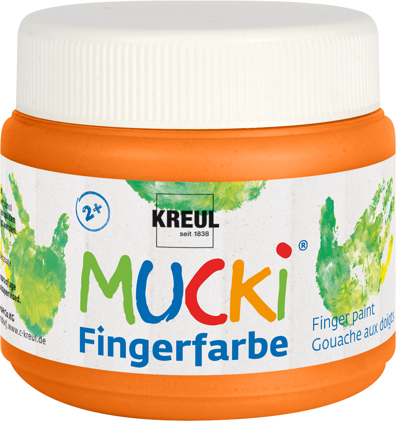 23103_MUCKI_Fingerfarbe_Orange_150ml_RGB Fingerfarbe