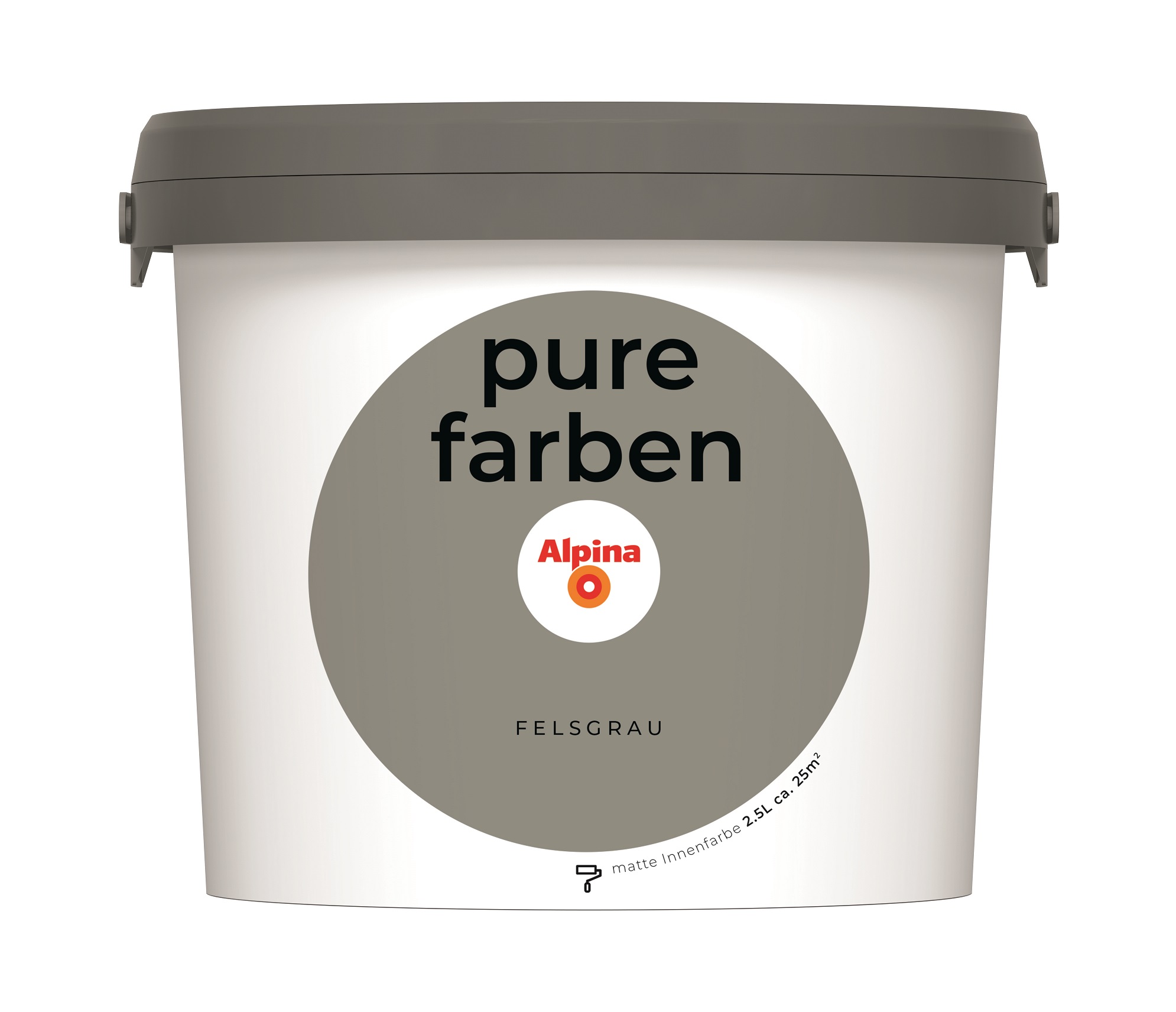 Alpina Pure Farben Felsgrau, 2,5 Liter