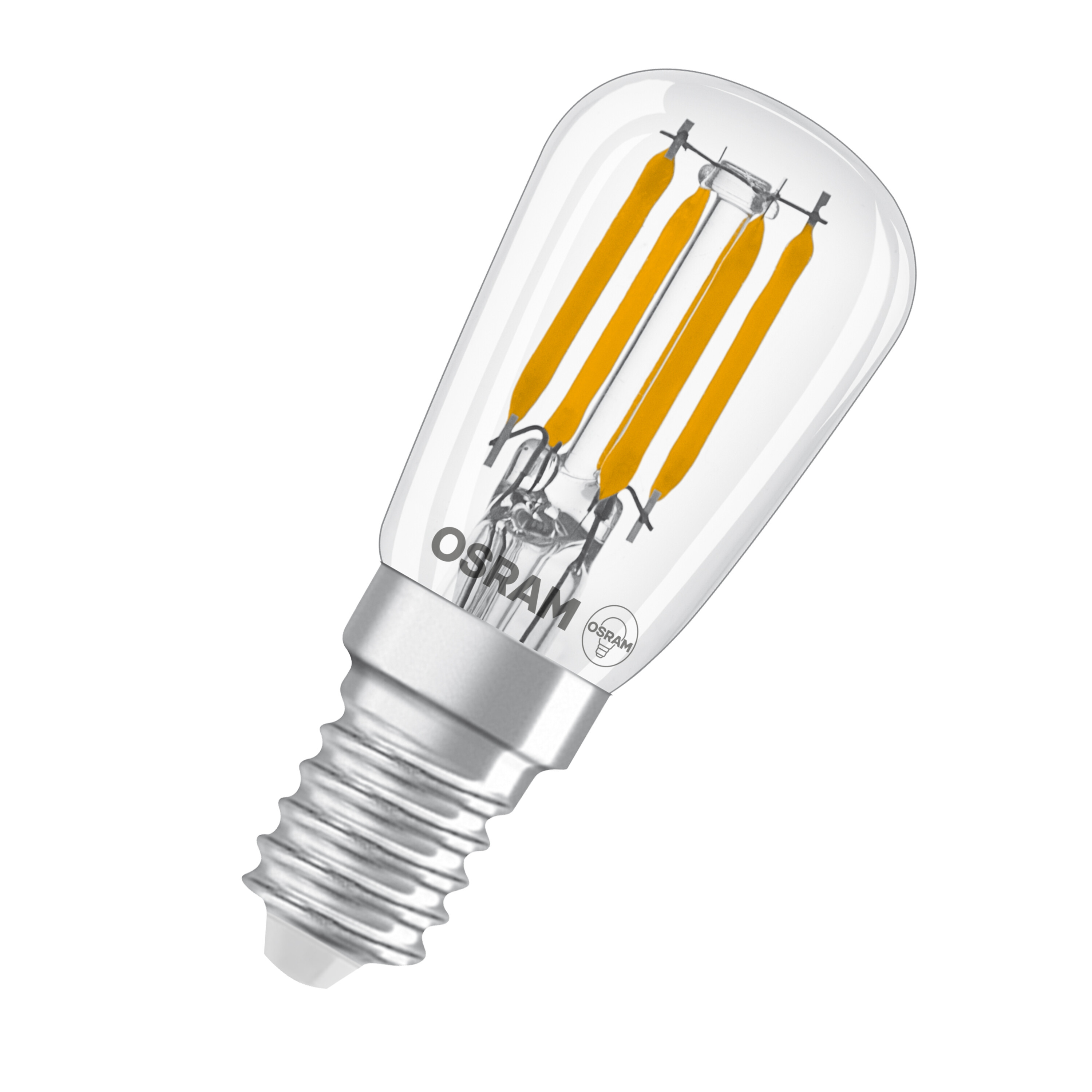 Osram LED Lampe, kaltes Tageslicht, klar, E14