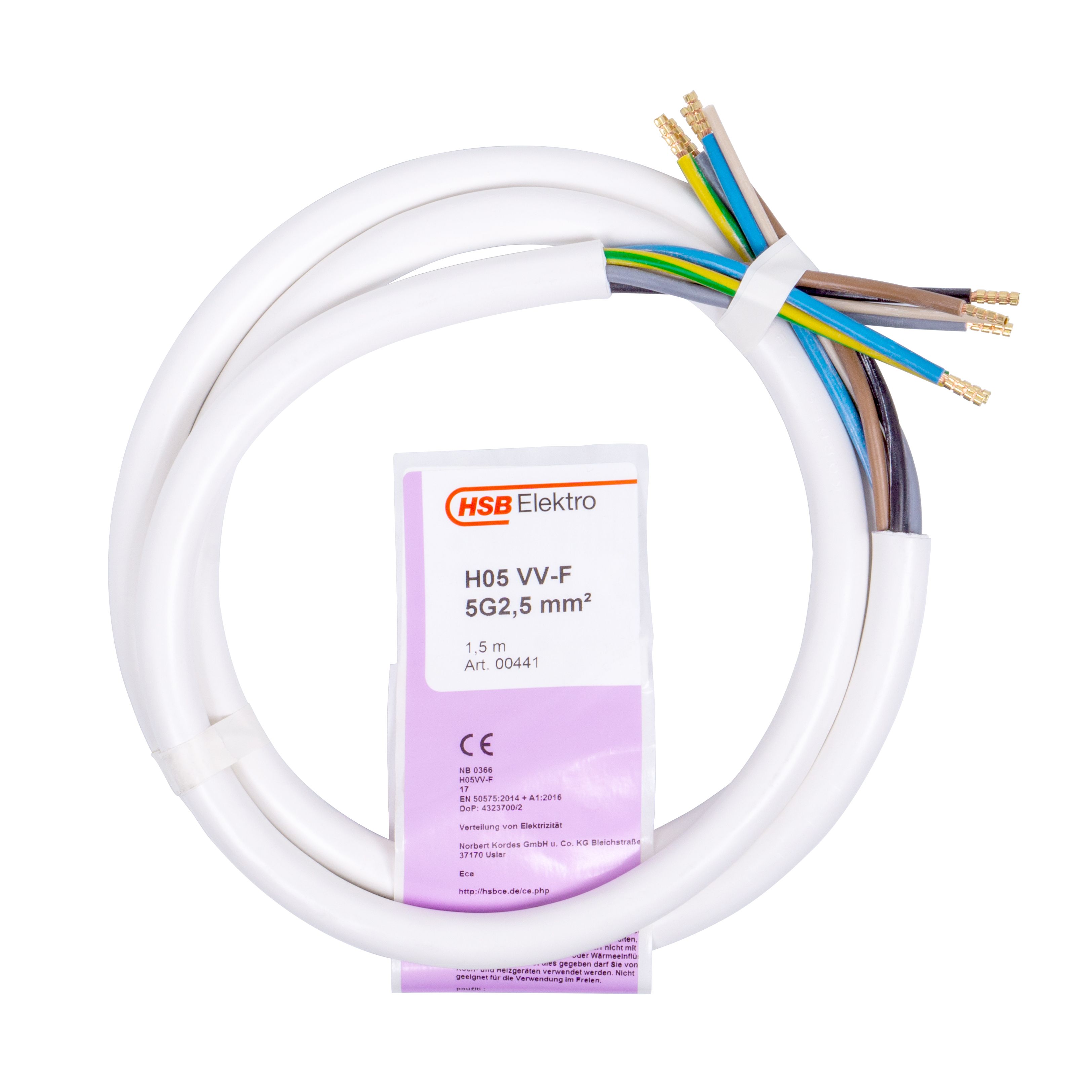 370418l5PiKpmPq7GKi HERDANSCHLUSSLEITUNG H05VV-F 5G2,5MM²,1,5M