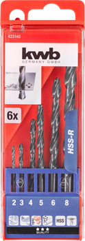 Kwb HSS Spiralbohrer 2 - 8 mm