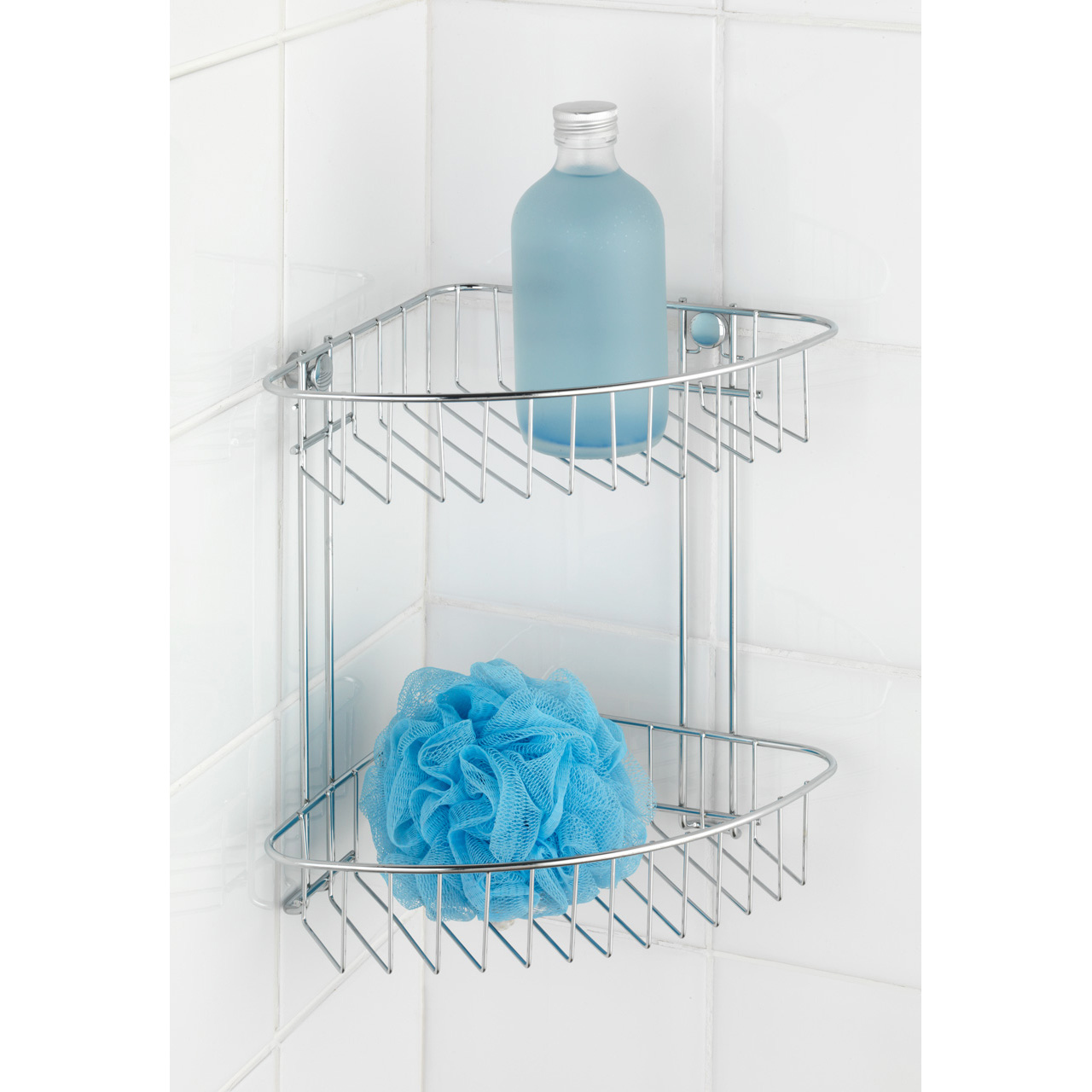 741891-Eckregal-2-Etagen-Classic-chrom_AMBI_04 WENKO CLASSIC ECKREGAL 2 ETAGEN