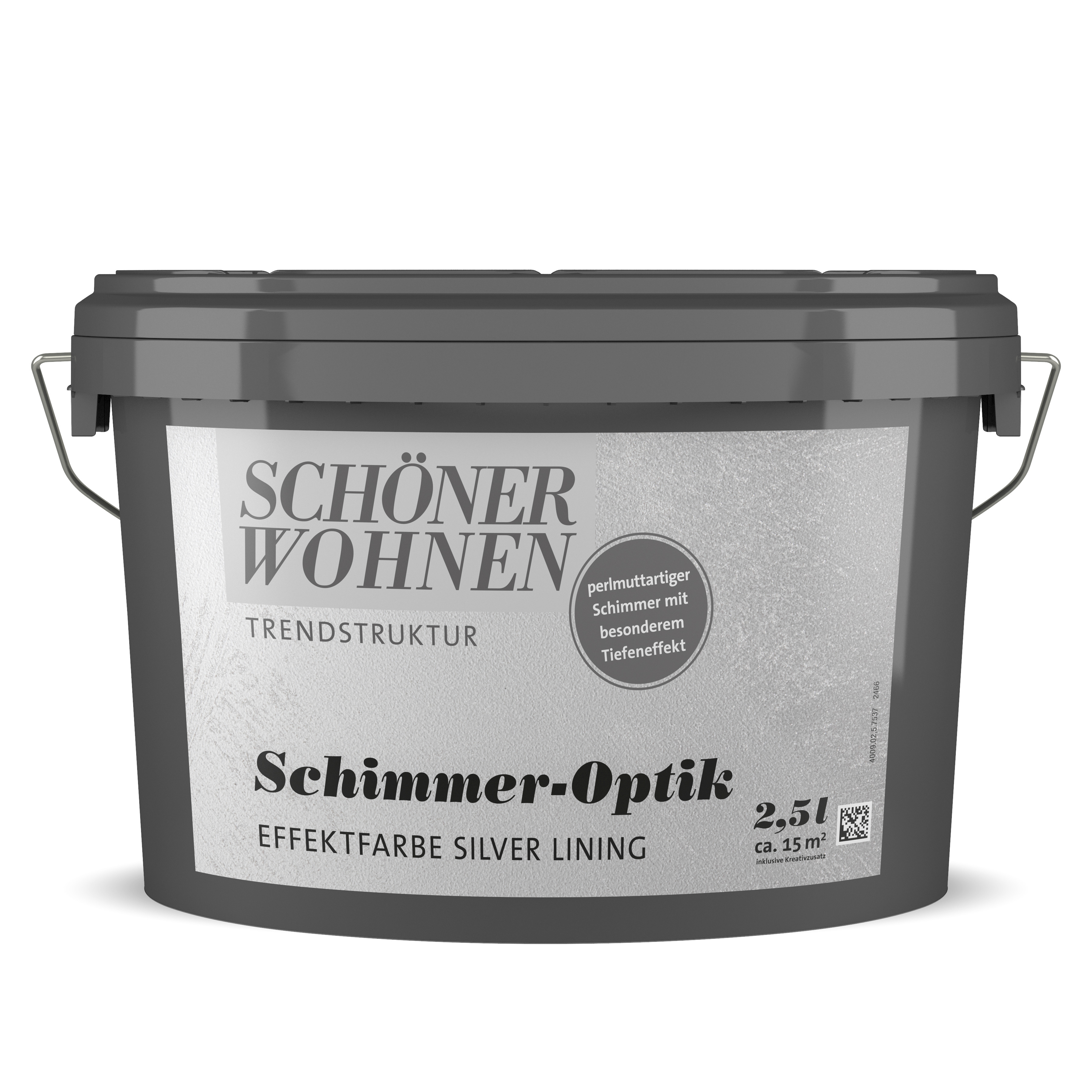 SW_2466-02_5-7537 Schöner Wohnen Trendstruktur Schimmer "Silver Lining"