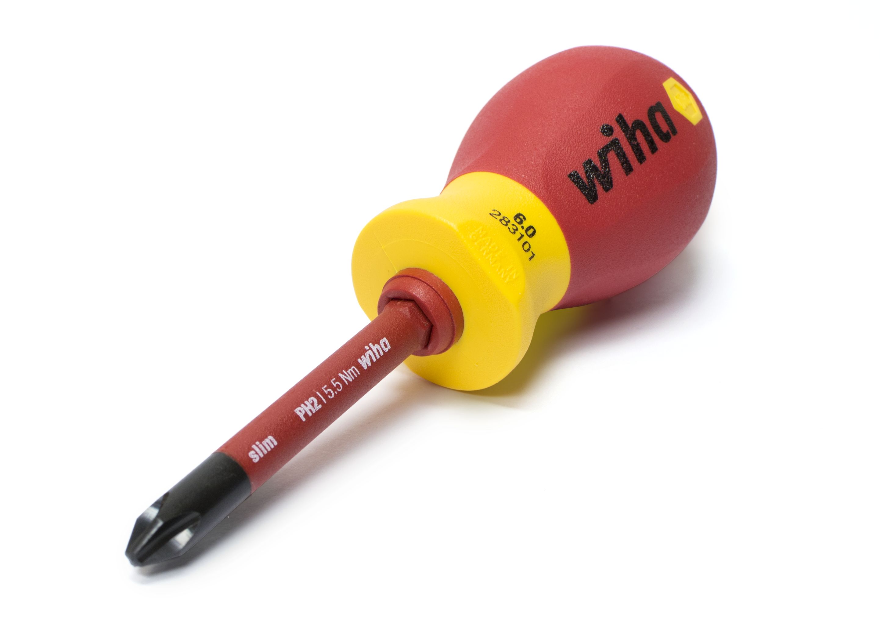 Wiha Schraubendreher mit Bithalter Set SoftFinish® electric slimVario®, Stubby 4-teilig