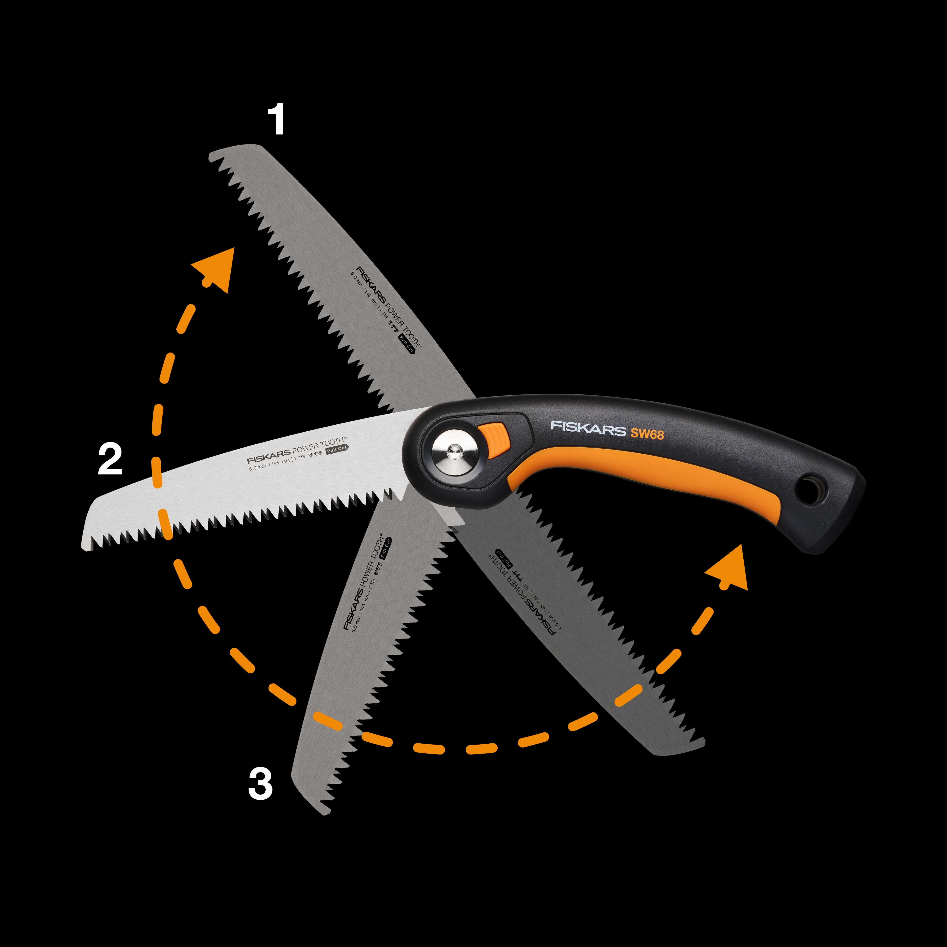 Fiskars Plus™ Klappsäge SW68, Blattlänge 15 cm