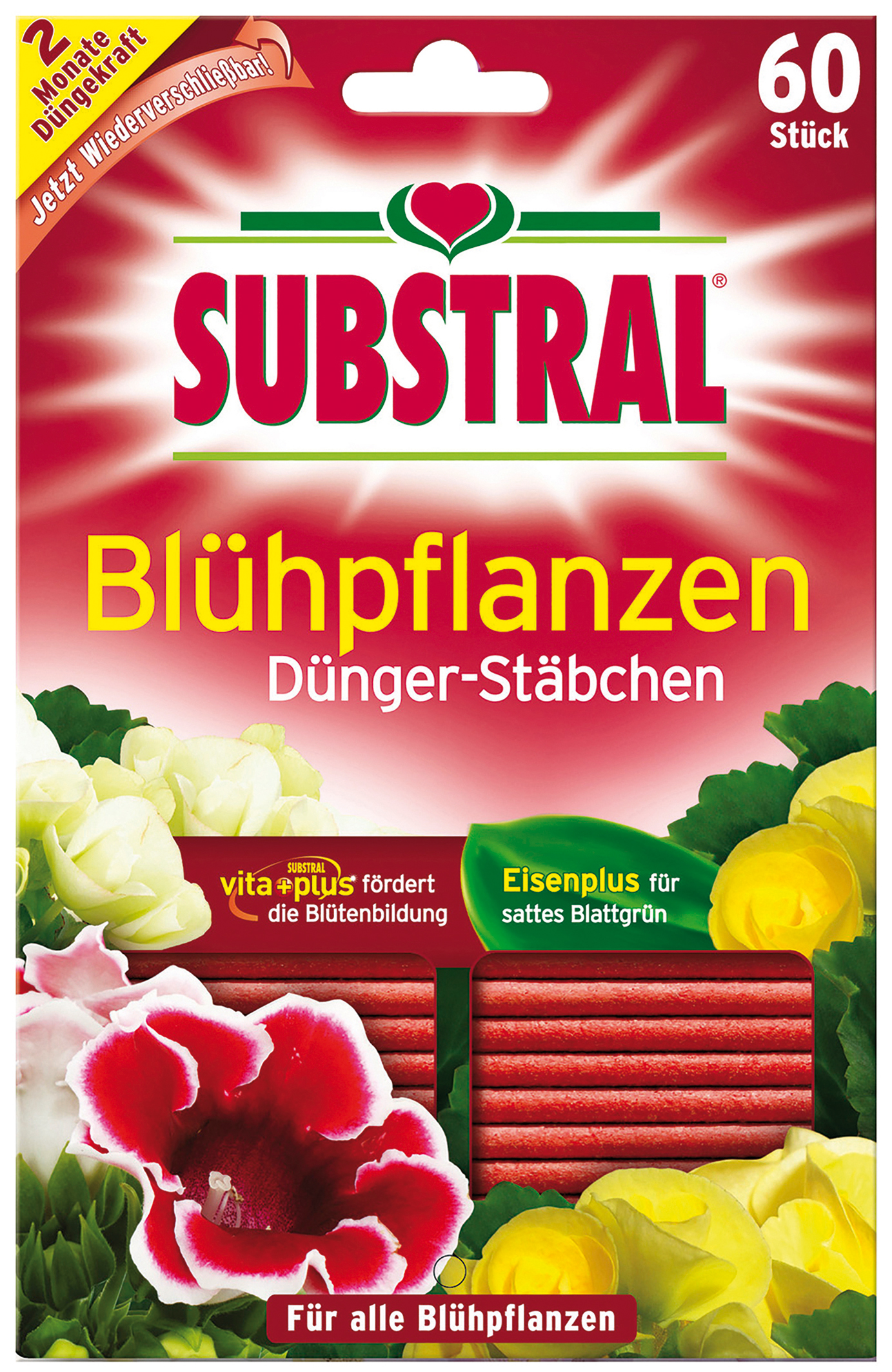 Substral Blühpflanzen Dünger-Stäbchen 60 Stück