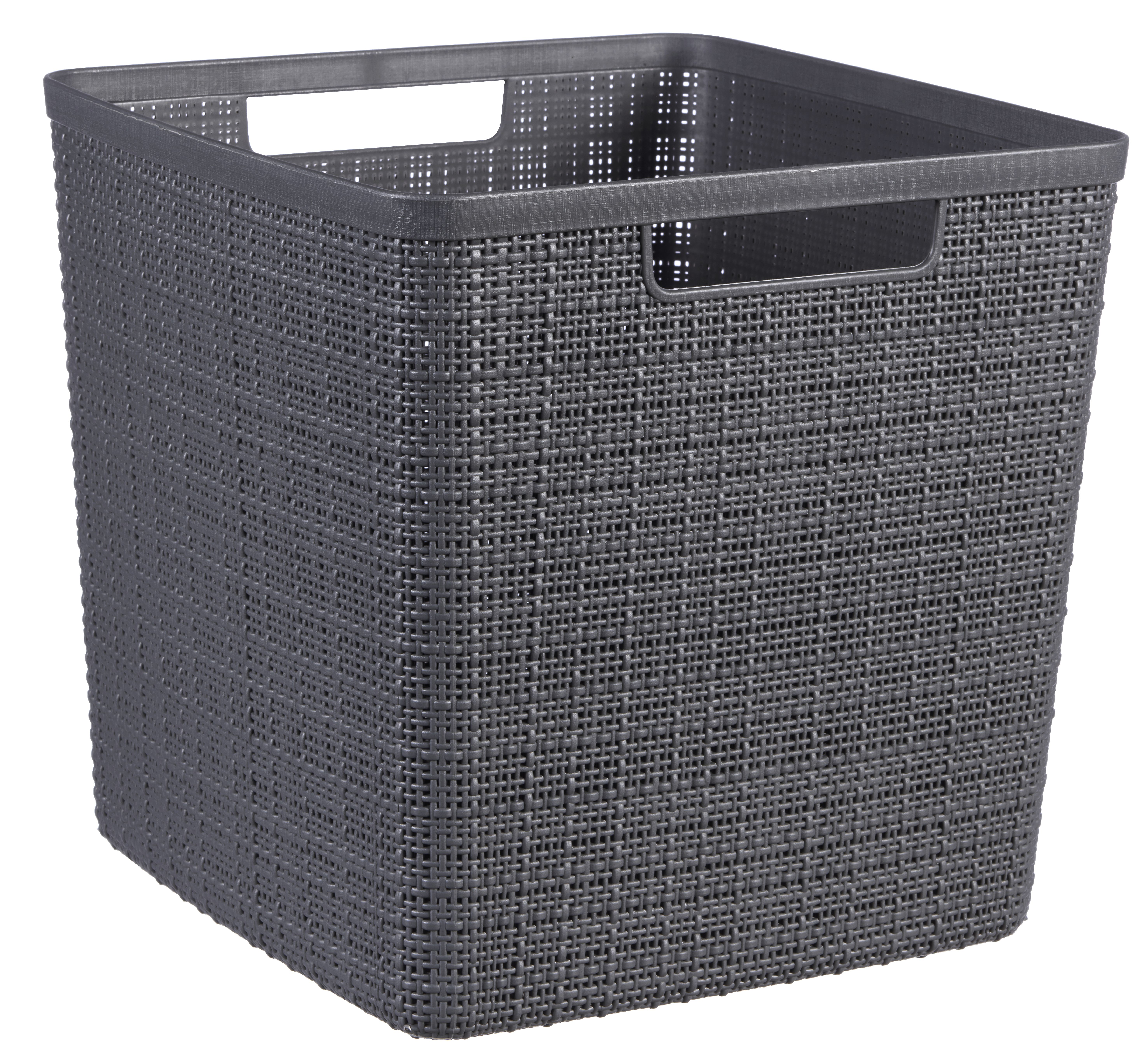 013496 Keter Jute Recycling Aufbewahrungsbox Cube, 17 L