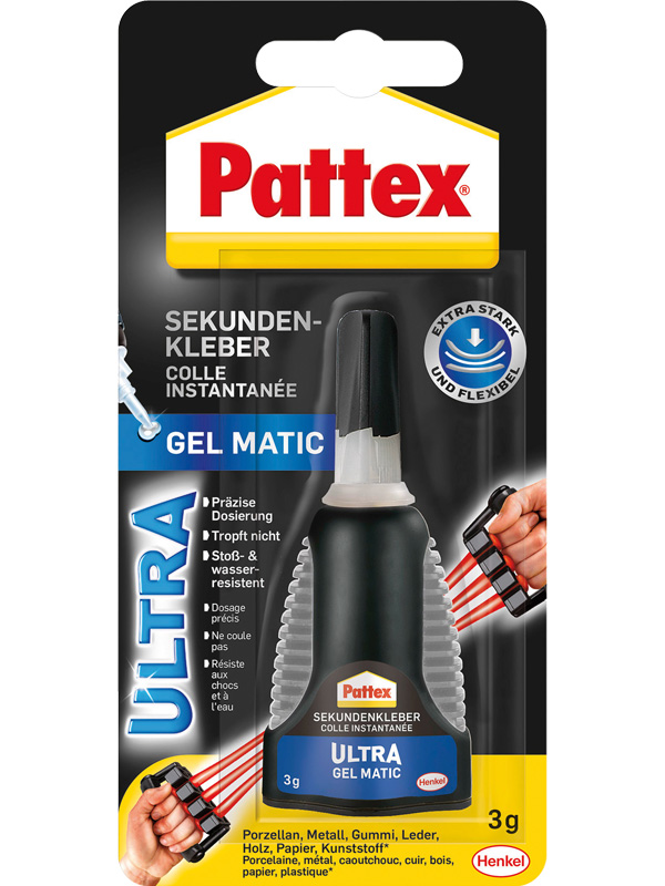 Pattex Sekundenkleber Ultra Gel Matic, 3 g