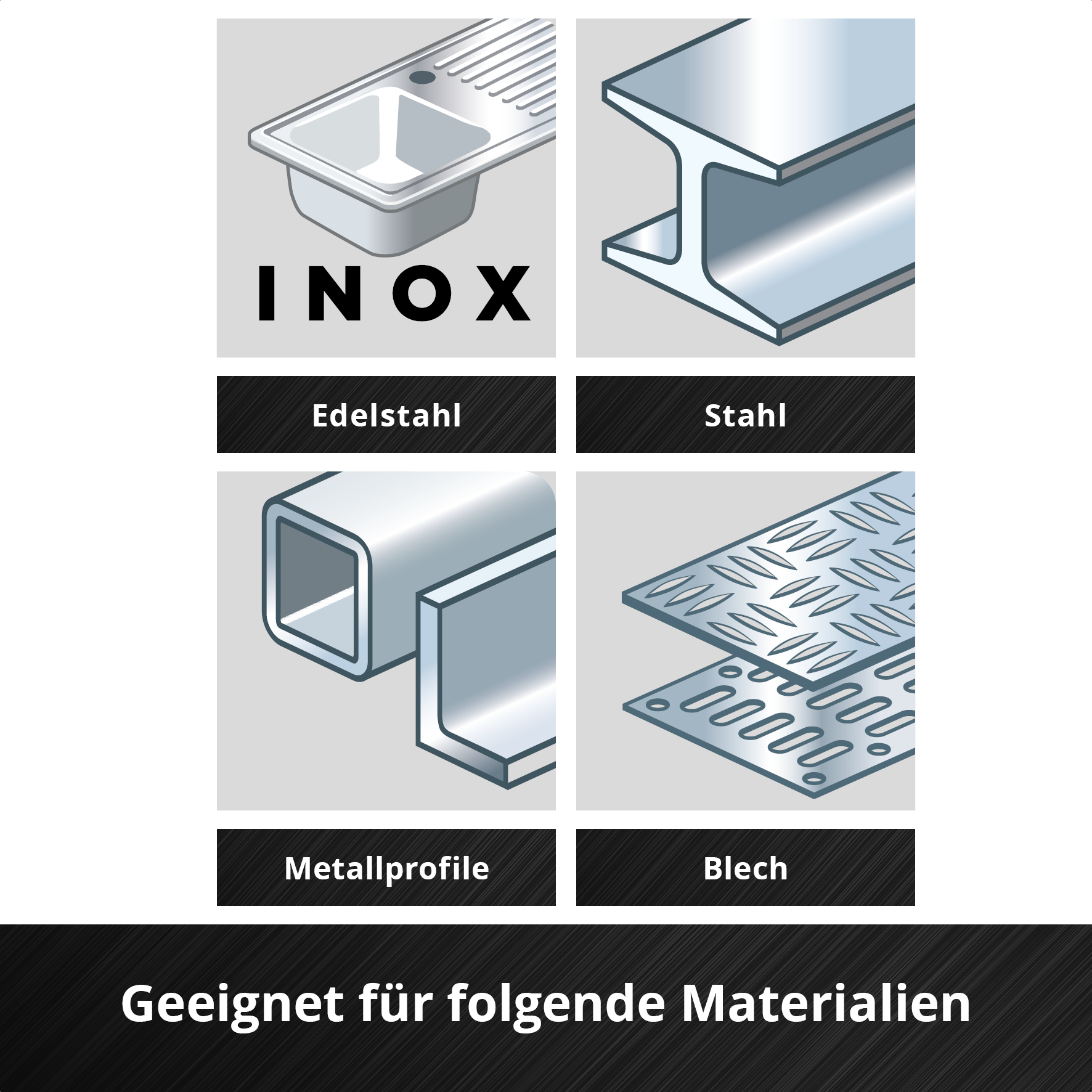 Einhell Gewebetrennscheiben-Set für Metall, gerade, extradu?nn, 3-tlg., Ø 230 x 2 mm