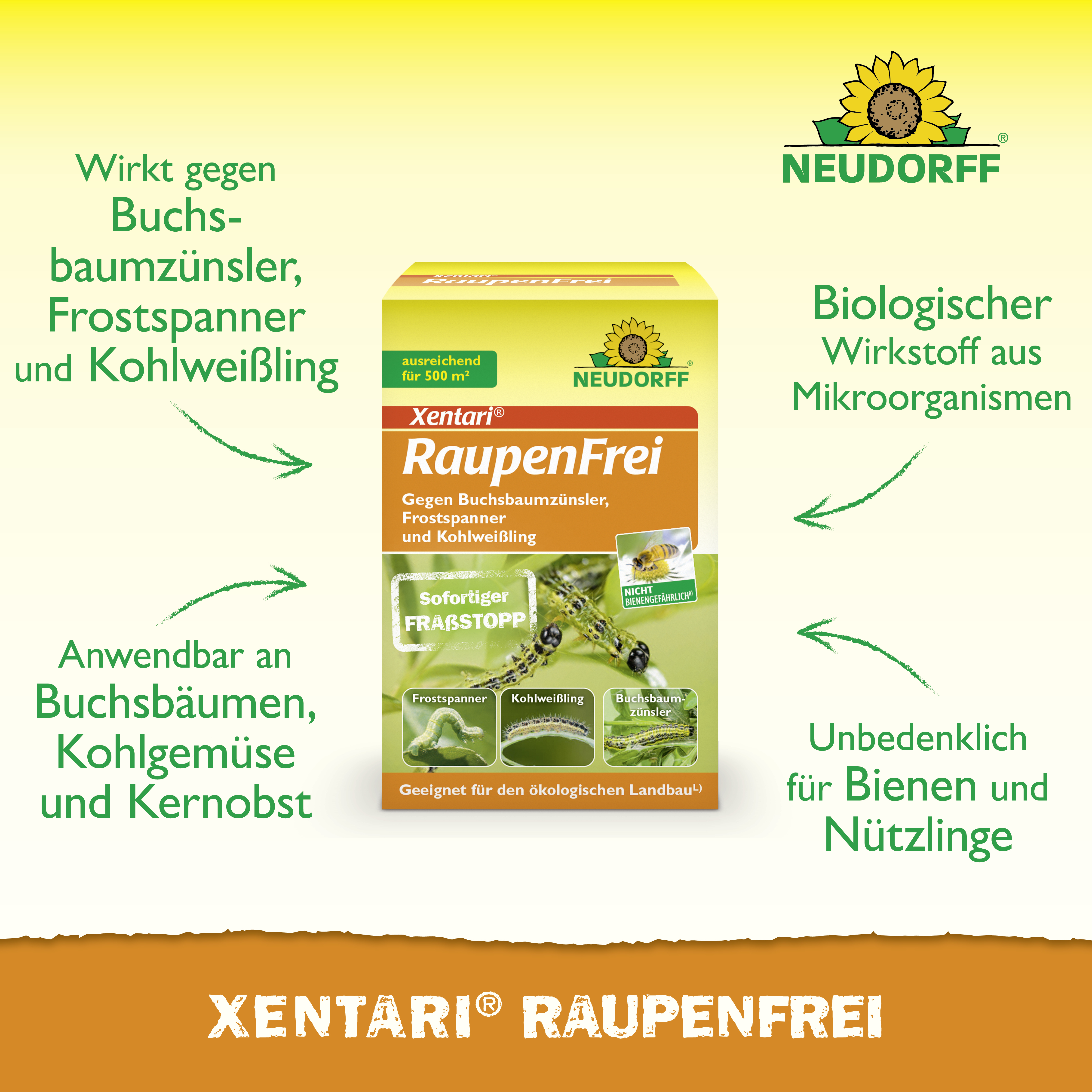 Neudorff Xentari Raupenfrei, 25 g