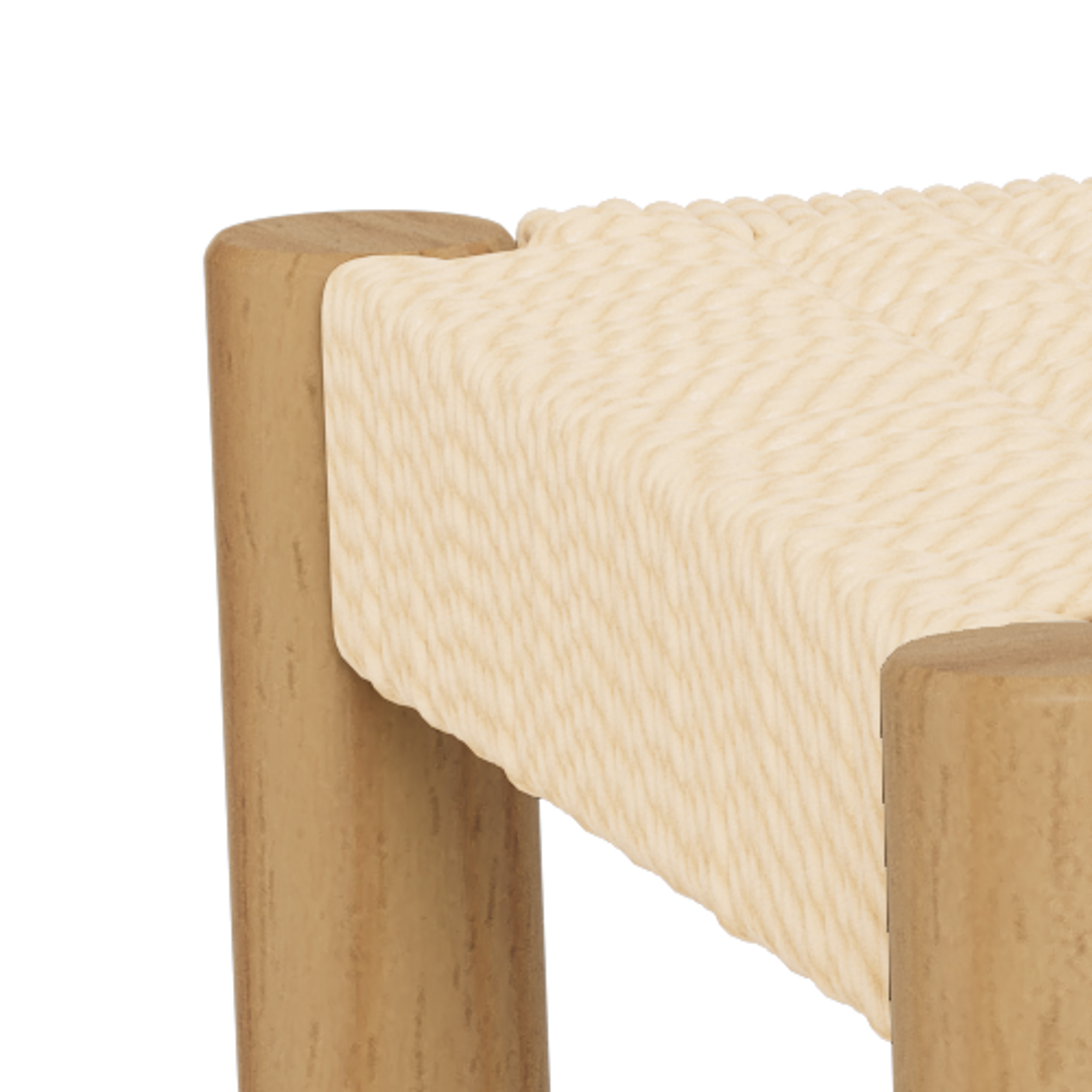 Actona Alvin Bank, off white, 80x35x45 cm