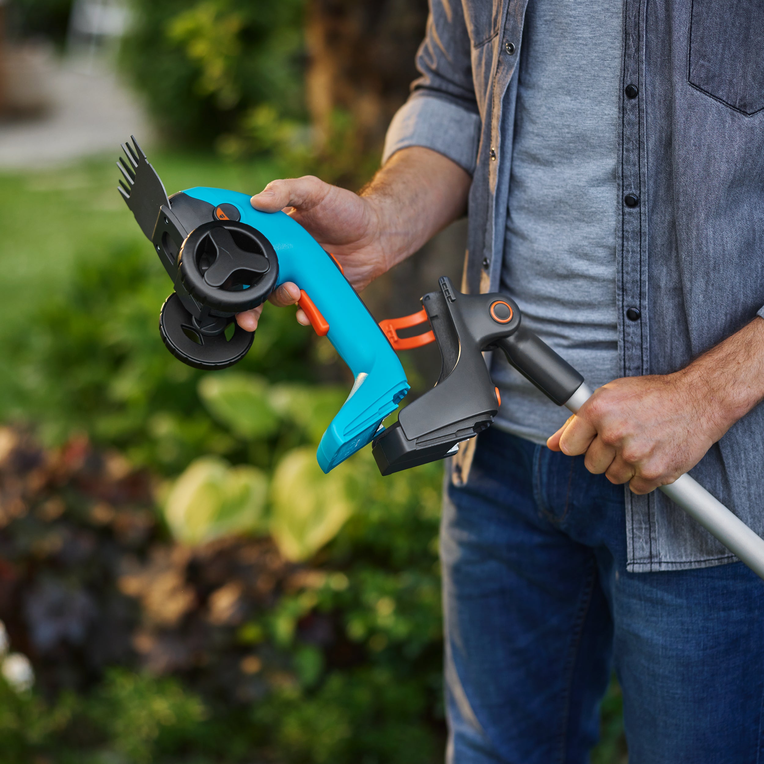 Gardena Teleskopstiel inkl. Räder (für Artikel 14750)