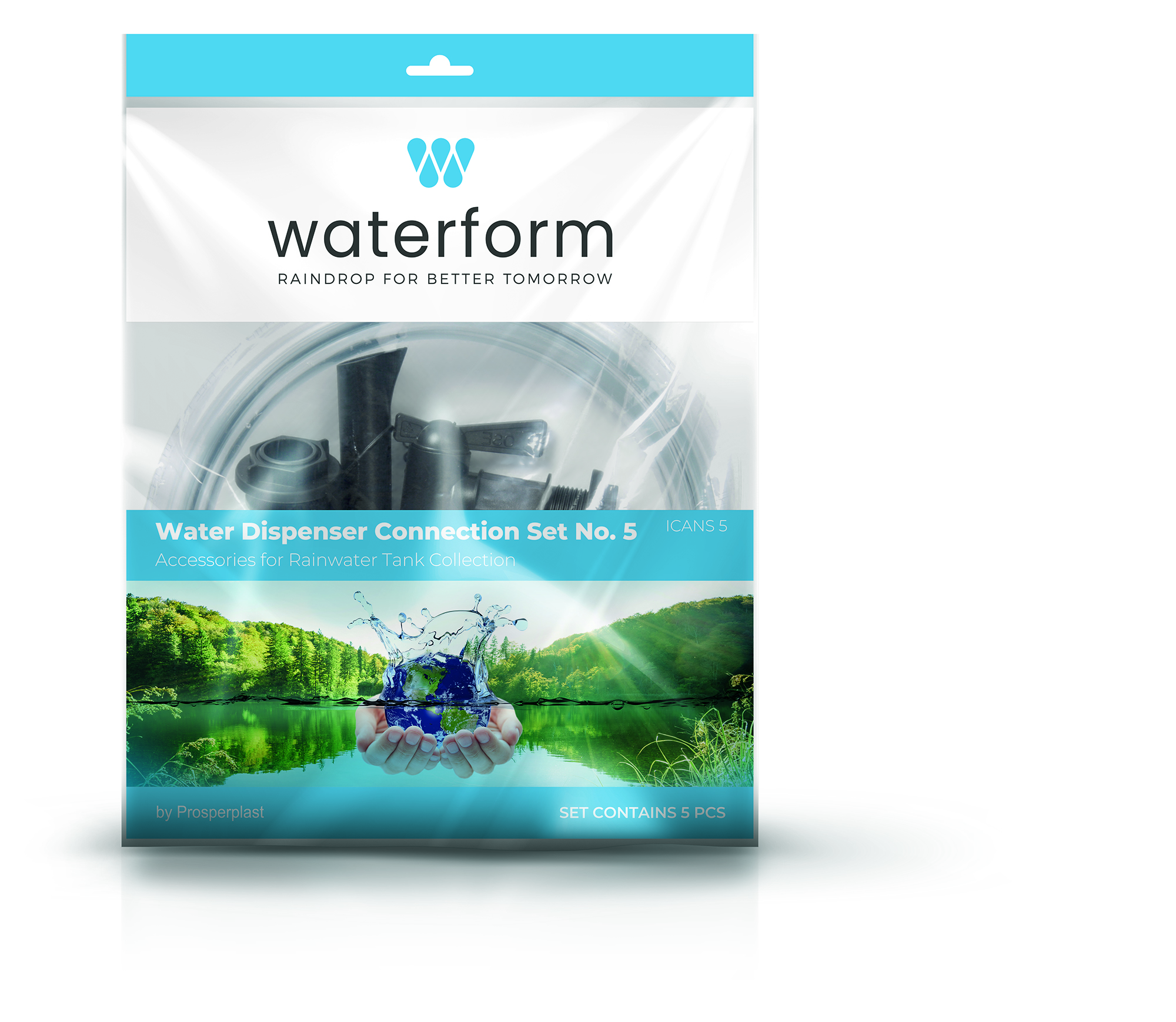 Prosperplast Regentonnenverbindungs-Set Ican