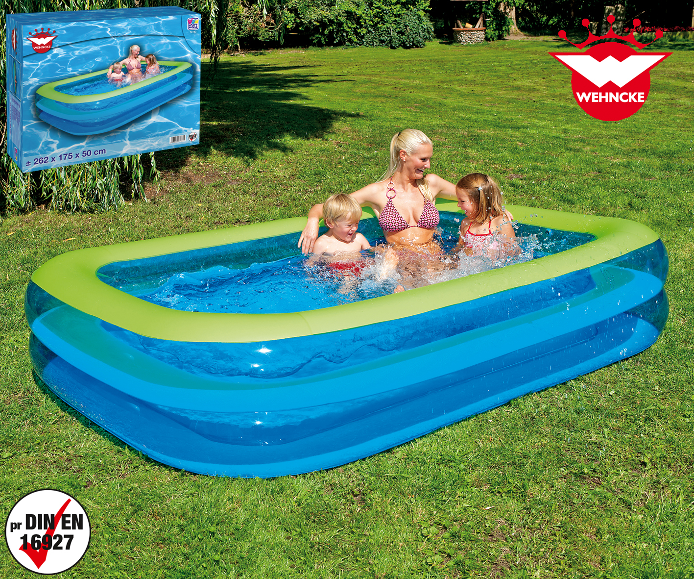 Happy People Family Pool, 262 x 175 x 50 cm