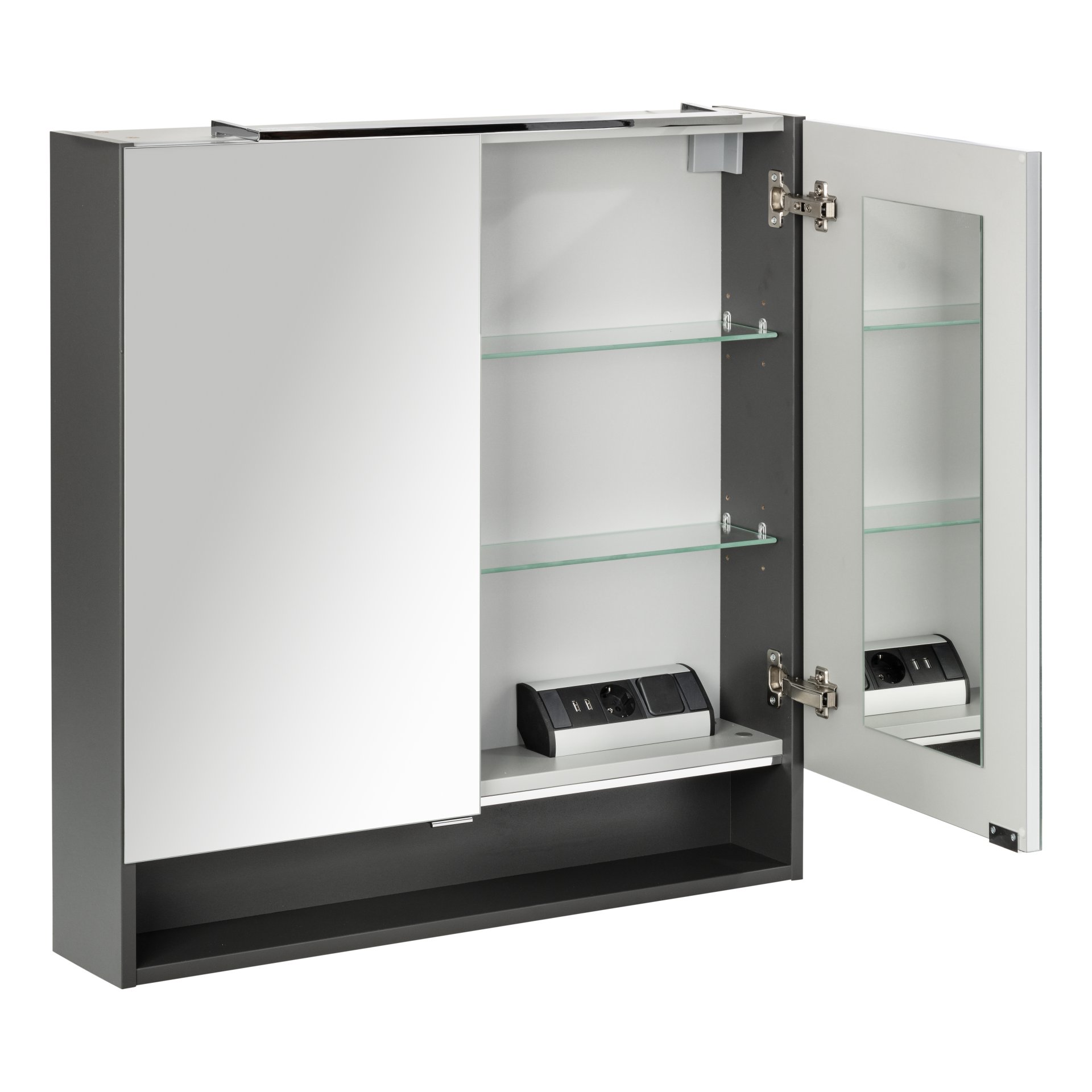 Fackelmann Spiegelschrank LUNA, B800 x H798 x T153 mm