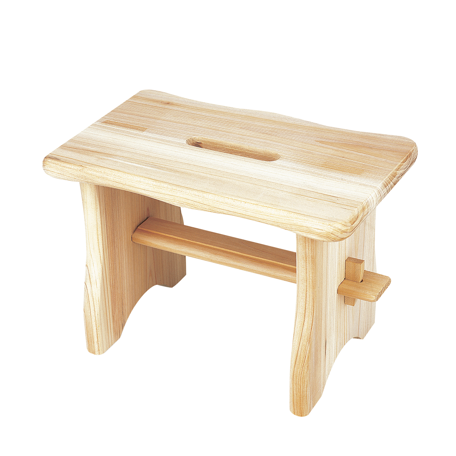 622660-Fussbank-Fichtenholz-ca-40x20x22cm Testrut Holztritt aus Fichte