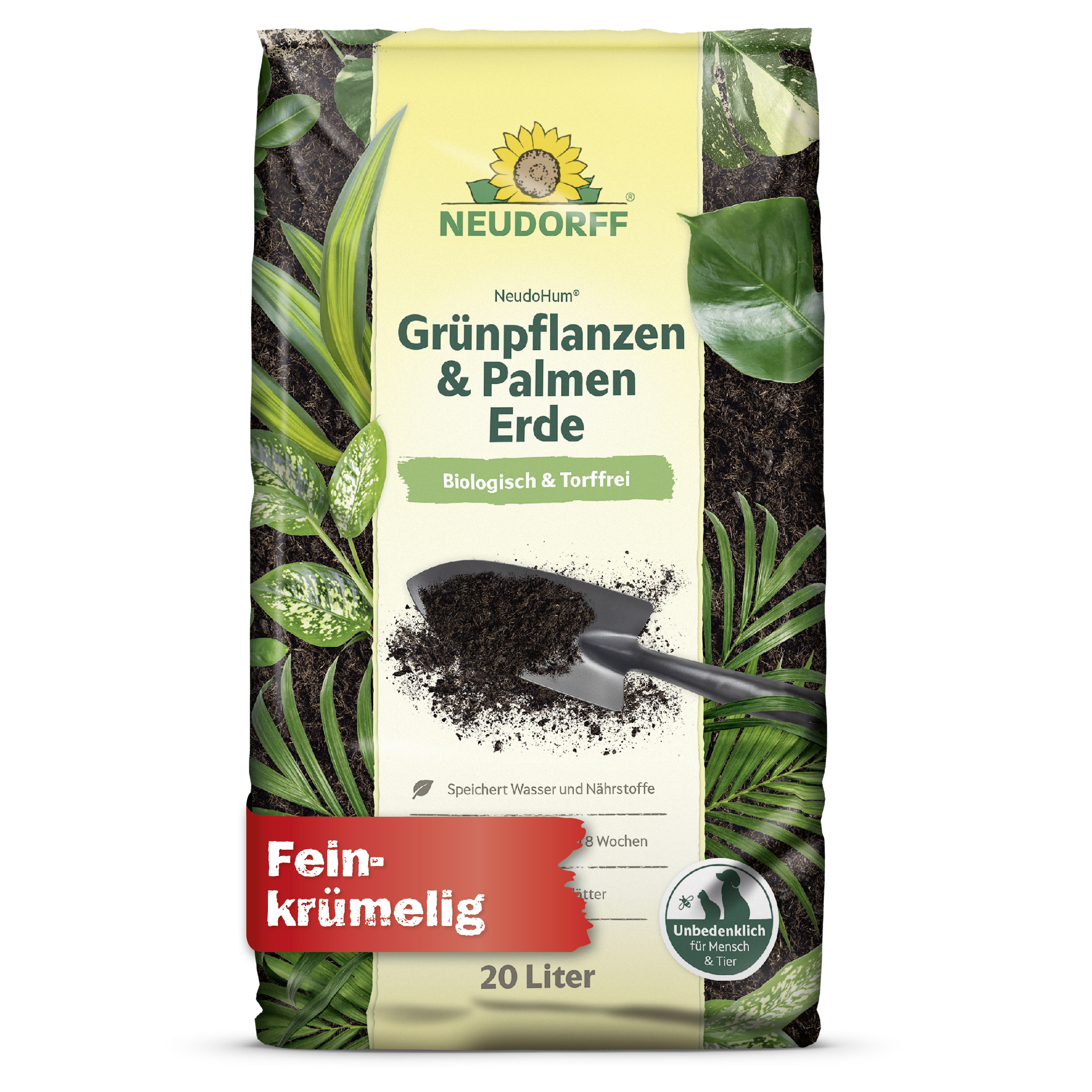 Neudorff NeudoHum Grünpflanzen- & PalmenErde, 20 L