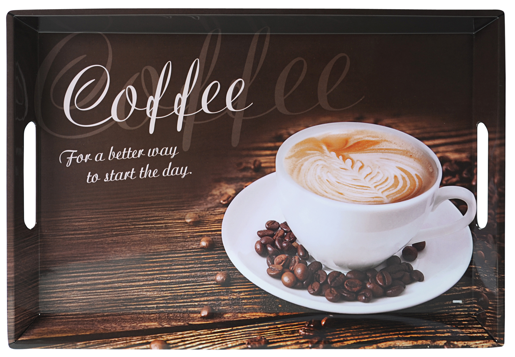 Kesper Serviertablett, Motiv: Coffee, 50 x 35 x 4,5 cm Kesper Serviertablett, Motiv: Coffee, 50 x 35 x 4,5 cm