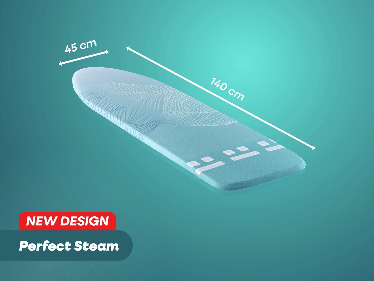 Leifheit Bügeltischbezug Perfect Steam Air Board Express Universal, max. 140 x 45 cm