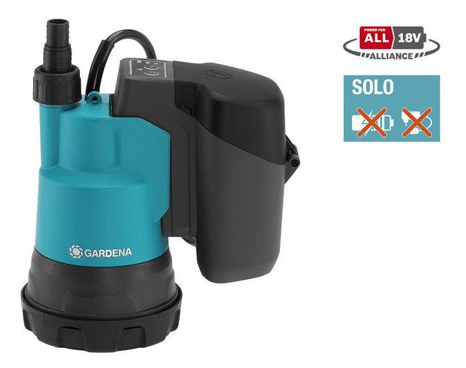 Klarwassertauchpumpe Akku Klarwasser-Tauchpumpe