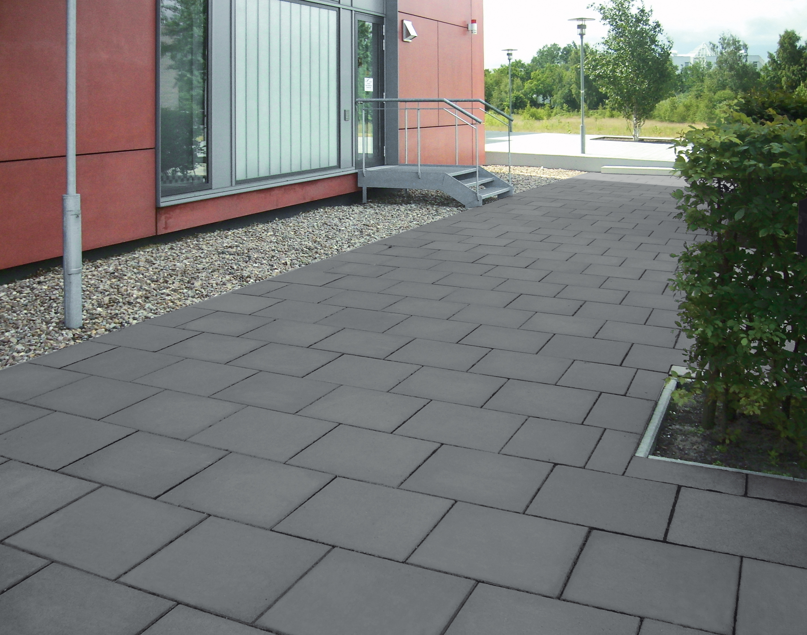 Diephaus Betonplatte anthrazit, 30 x 30 x 4 cm, mit Fase Diephaus Betonplatte anthrazit, 30 x 30 x 4 cm, mit Fase