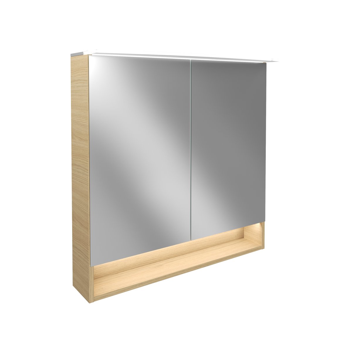 Fackelmann B.Style Spiegelschrank, 800 x 812 x 263 mm, 2 Türen