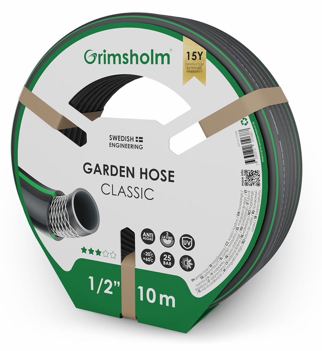 Grimsholm Gartenschlauch Classic, 10 m