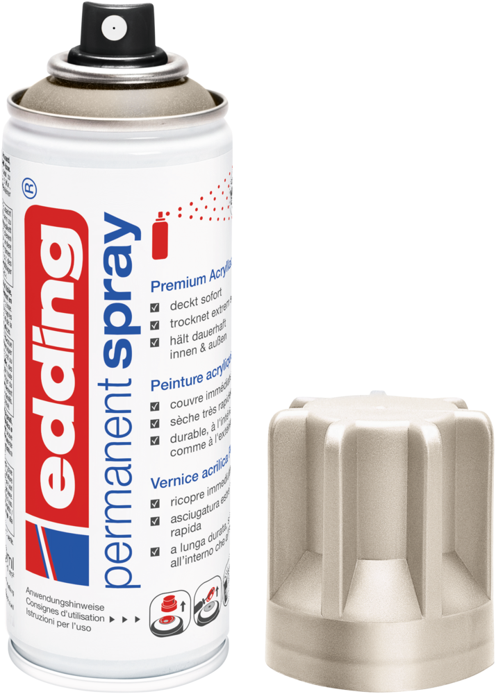 Edding 5200 Permanentspray Premium Acryllack champagner gold matt Edding 5200 Permanentspray Premium Acryllack champagner gold matt
