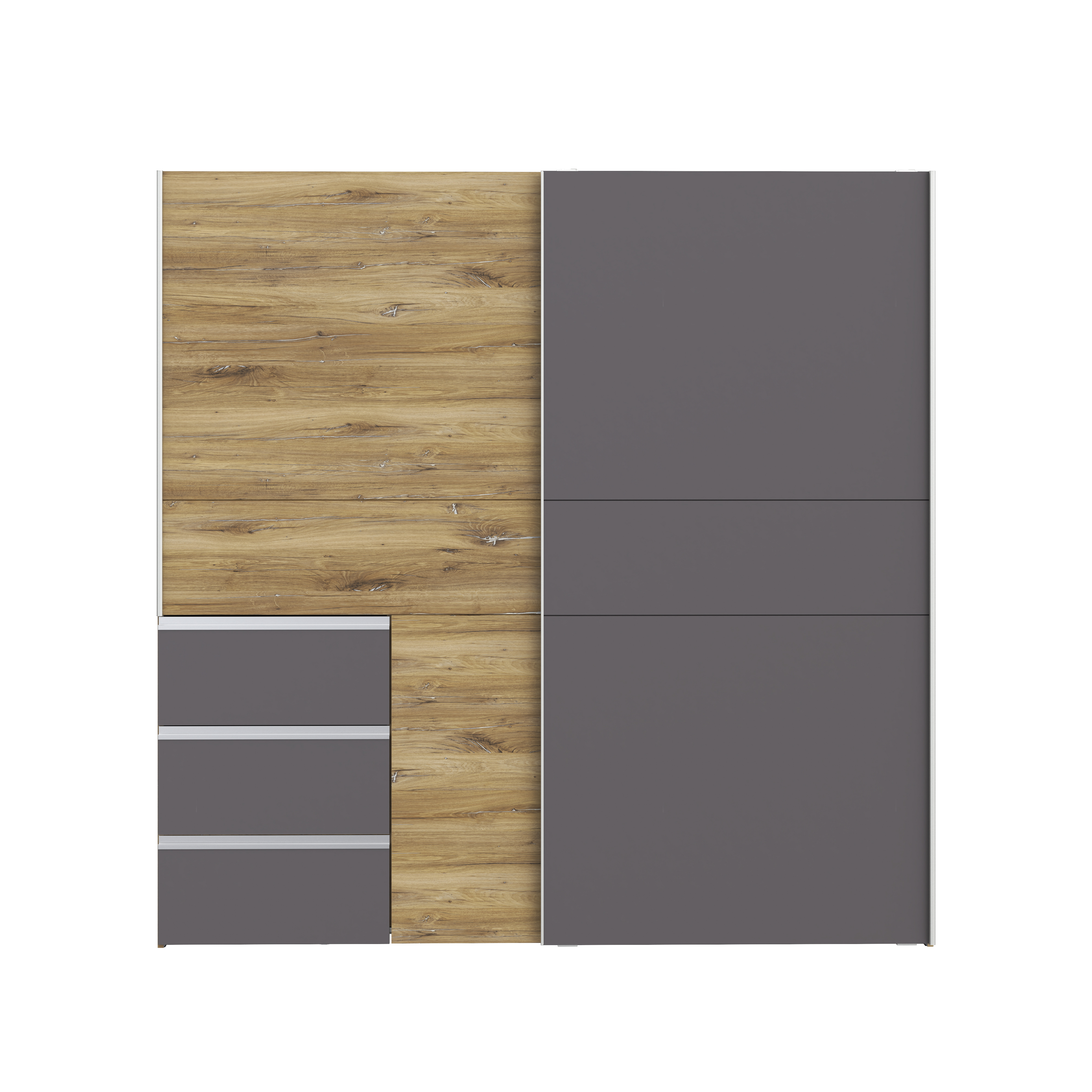 Forte Kleiderschrank WINN 2, grau Forte Kleiderschrank WINN 2, grau