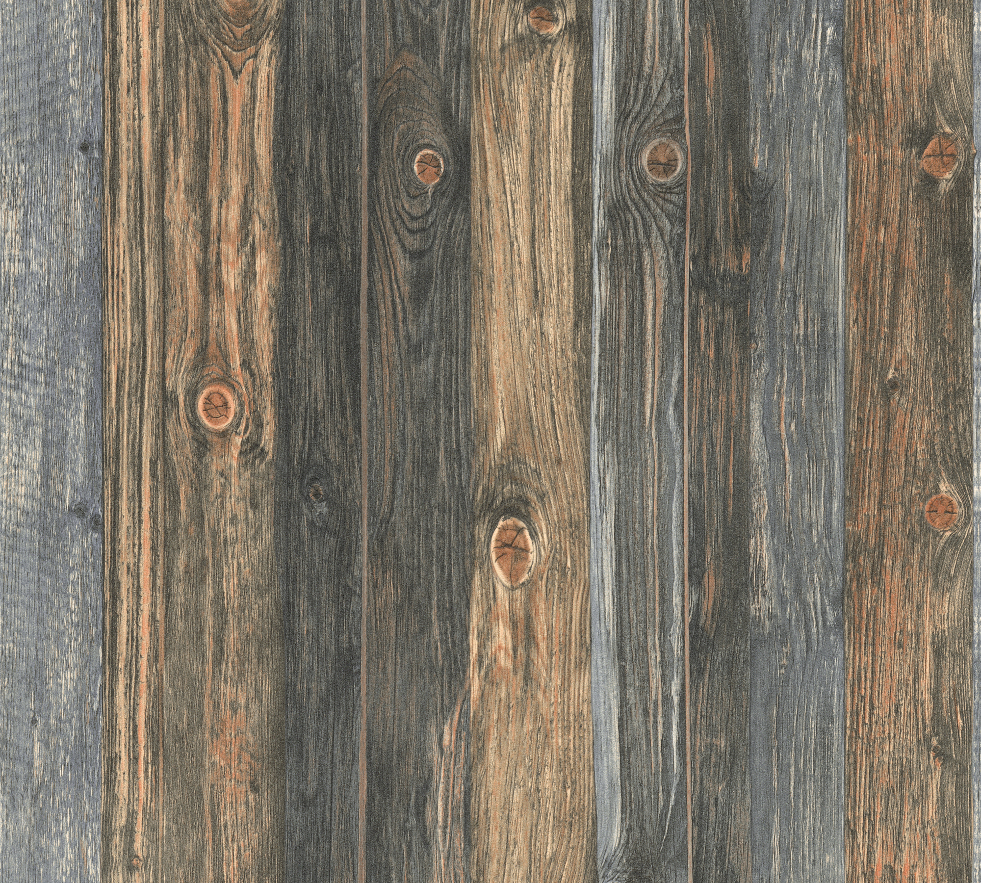 A.S. Création Vliestapete, holzoptik braun blau – rustikale holzpaneel tapete im vintage-stil A.S. Création Vliestapete, holzoptik braun blau – rustikale holzpaneel tapete im vintage-stil