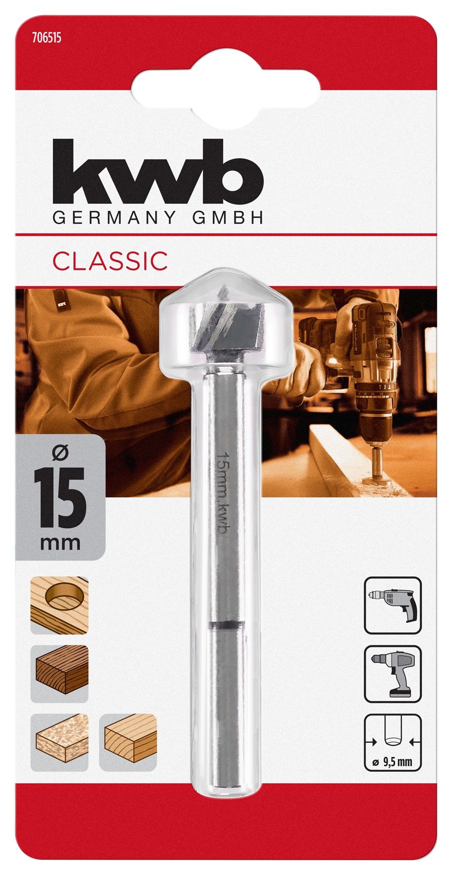 Kwb Forstnerbohrer 15 mm SB Kwb Forstnerbohrer 15 mm SB