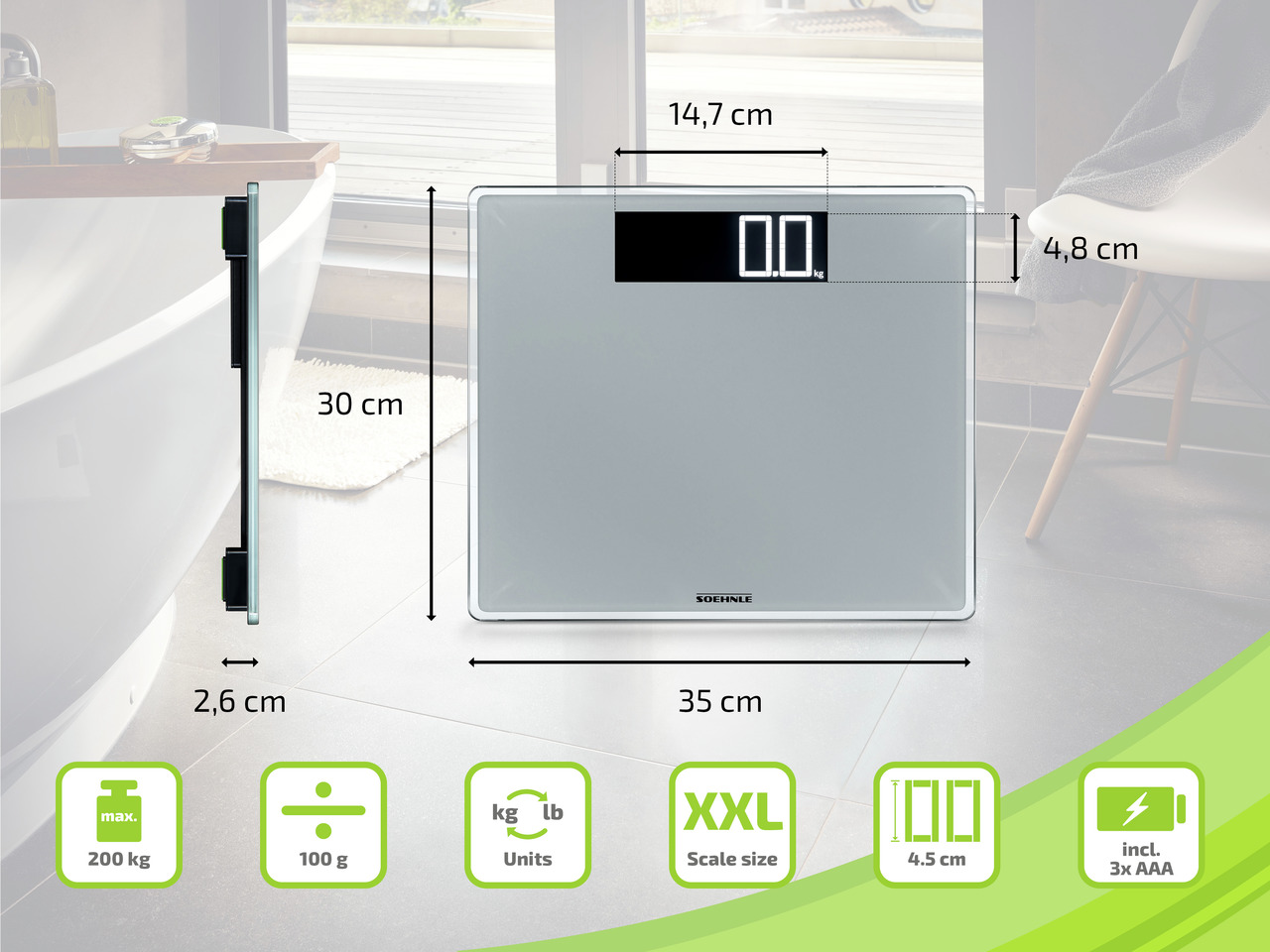 Leifheit Personenwaage Style Sense Comfort 600 Leifheit Personenwaage Style Sense Comfort 600