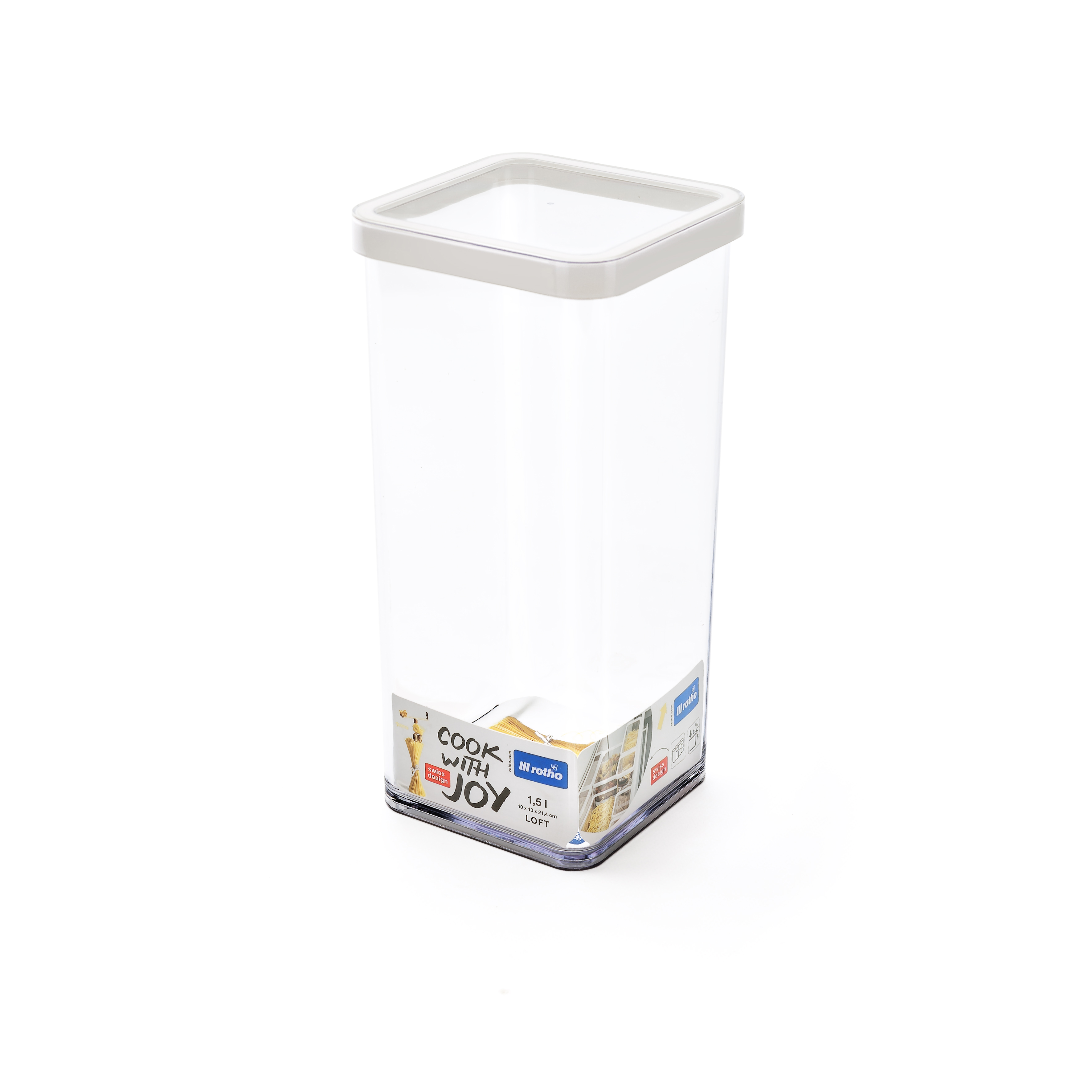 Rotho Premium Dose LOFT quadratisch, 1,5 L