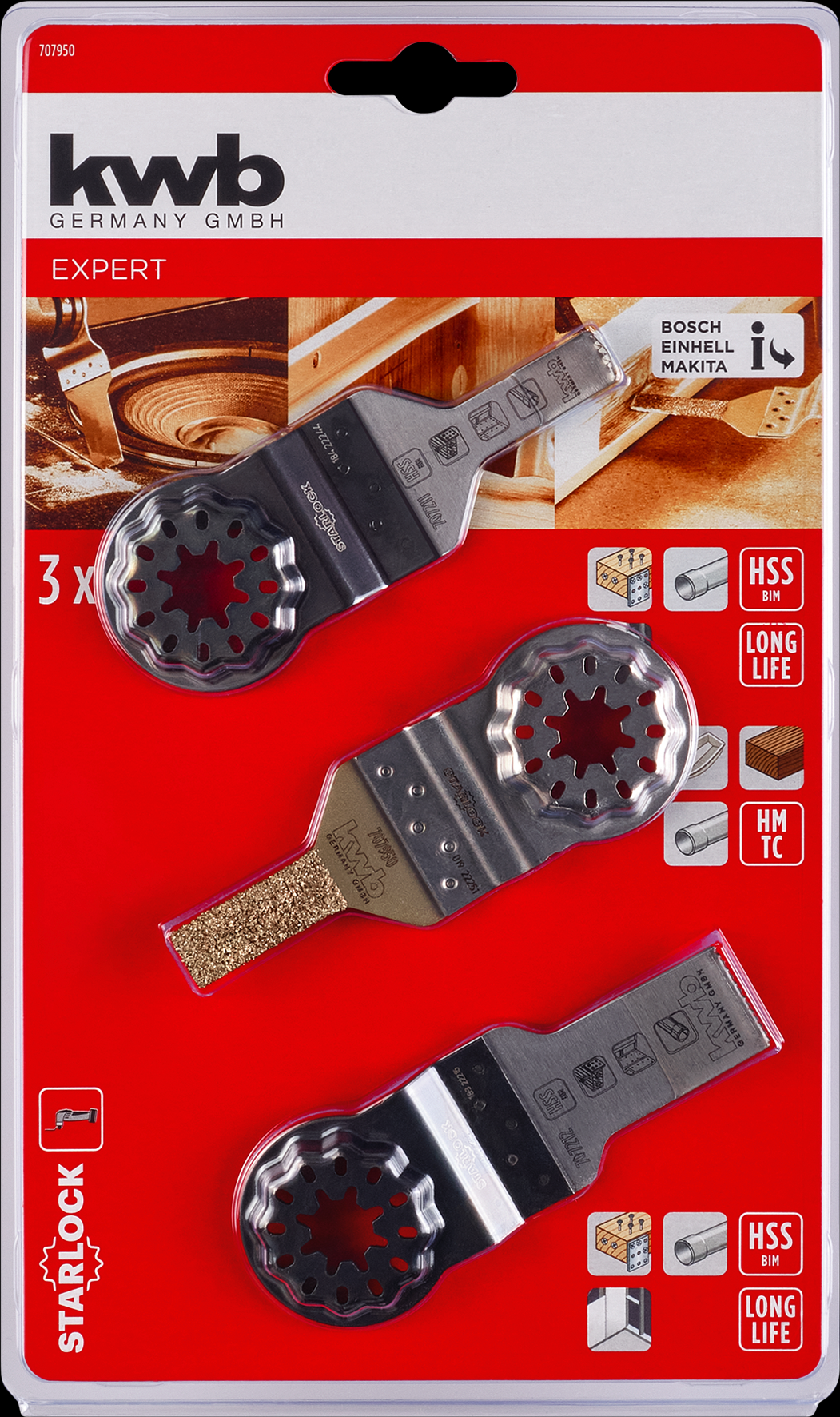 kwb Starlock Set Sägen und Feilen, 3-teilig kwb Starlock Set Sägen und Feilen, 3-teilig