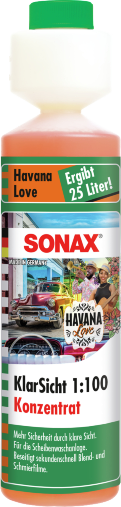 Sonax Klarsicht 1:100 Konzentrat Havana Love, 250 ml Sonax Klarsicht 1:100 Konzentrat Havana Love, 250 ml