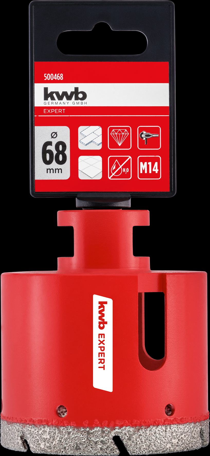kwb Diamant-Fliesenbohrer M14, 68 mm kwb Diamant-Fliesenbohrer M14, 68 mm
