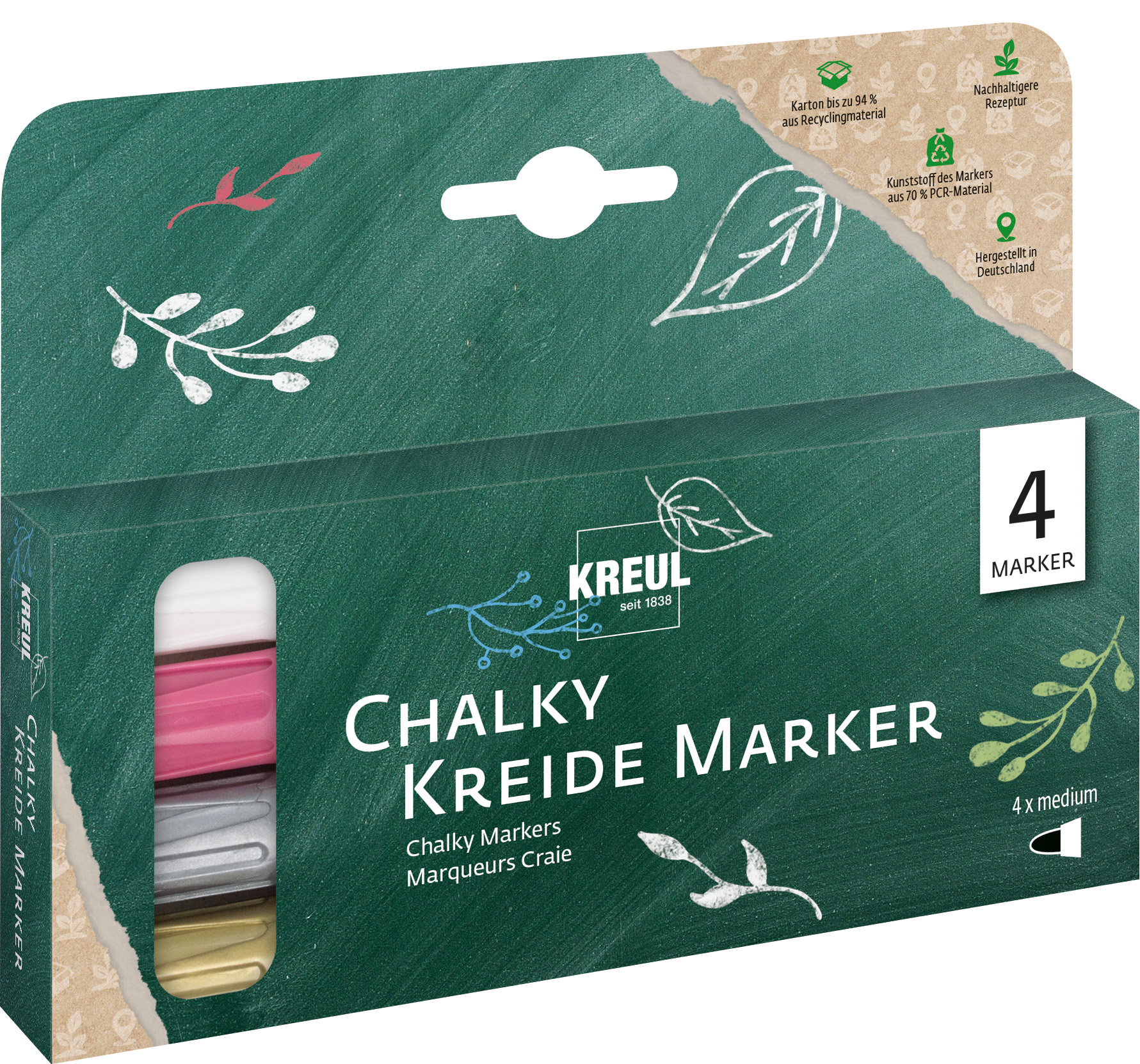 Kreul Chalky Kreidemarker 4er-Set Kreul Chalky Kreidemarker 4er-Set