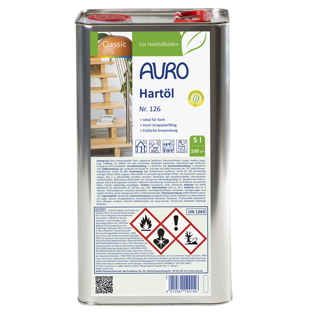 Auro Hartöl Nr. 126, 5L